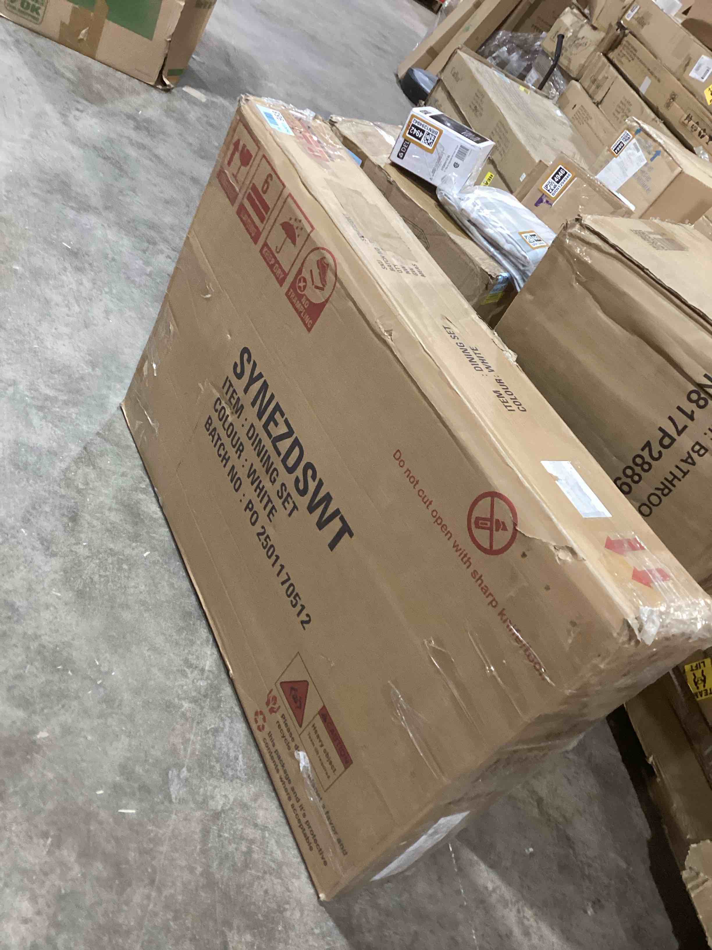 Condition photo showing Good Condition for Monseratt Rectangular 45.98. L X 28.15” W Restaurant Dining Set