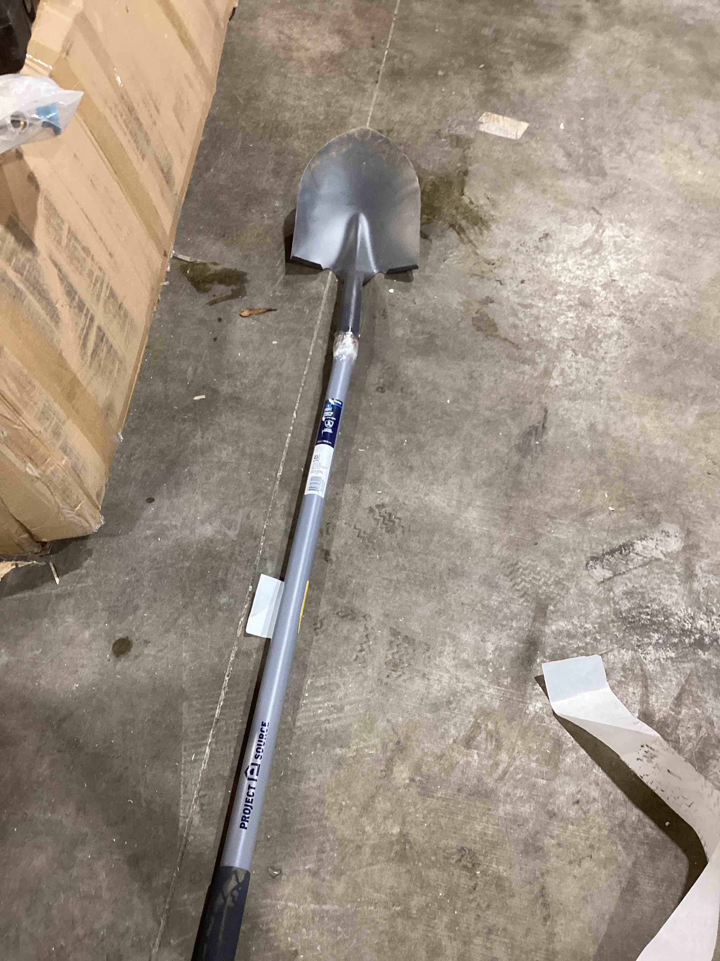 Condition photo showing As Is for Project Source 40-in Fiberglass Handle Digging shovel Item #3351650