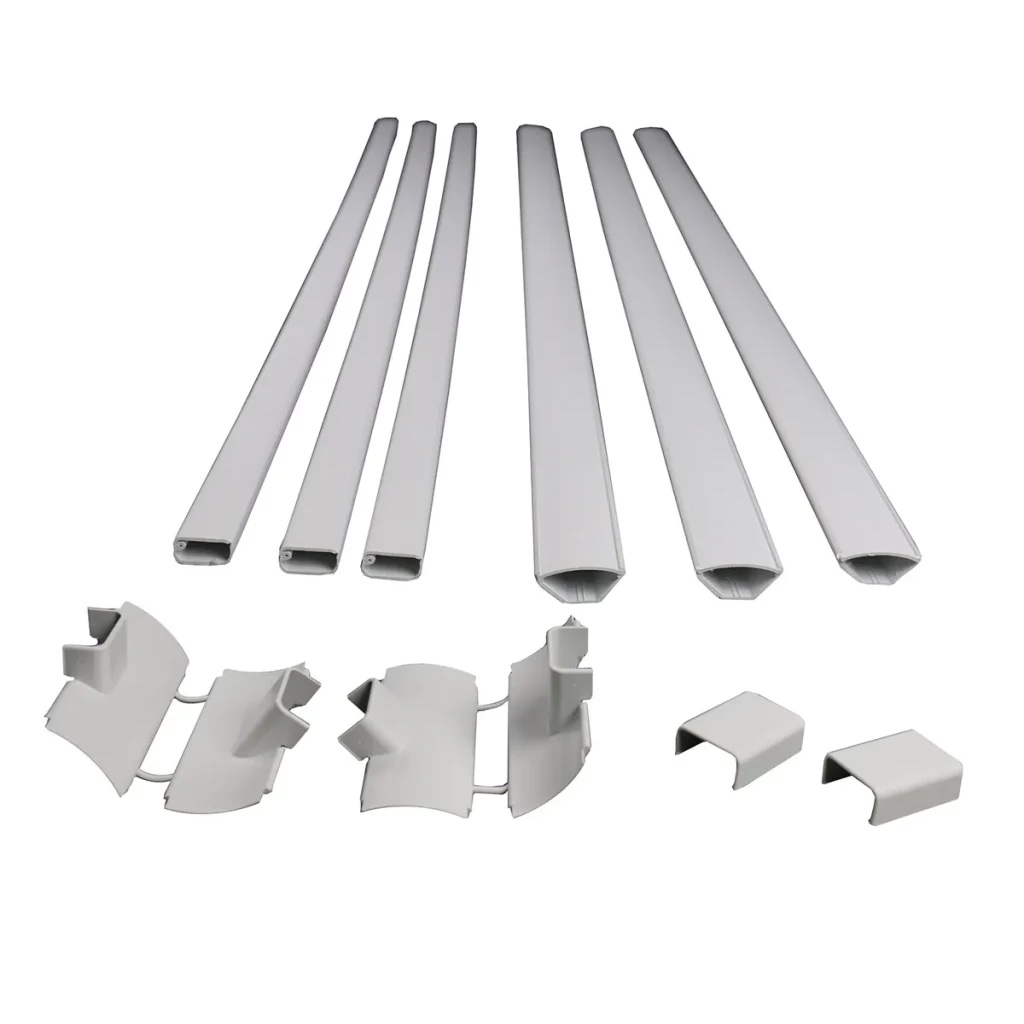 Sanus 12-Piece 48-in x 1-in PVC White Home Theater Cabling Kit (Holds up to 4 Cables)