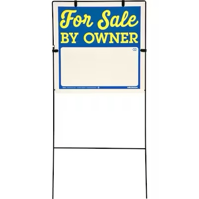 Hillman For Sale by Owner - with Frame 36-in x 18-in Plastic Sale/For sale Sign Item #1258778