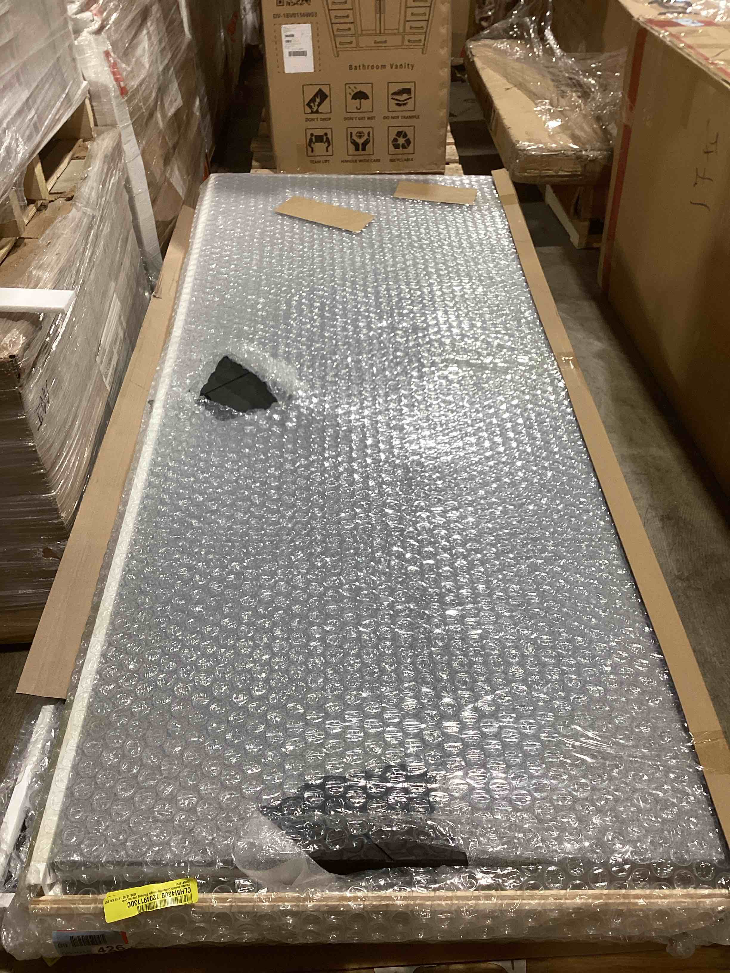 Condition photo showing New/Like New for Painted Smooth Composite Single Prehung Interior Door, 32" x 80", Charcoal Gray- Door Handing: Right