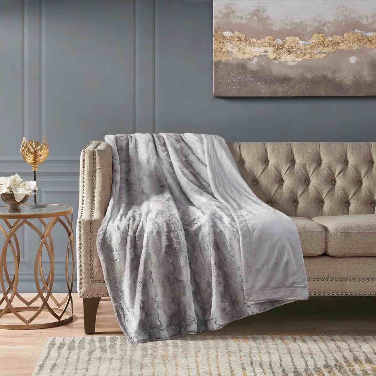 Zuri Faux Fur Ultra- Soft Luxury Blanket