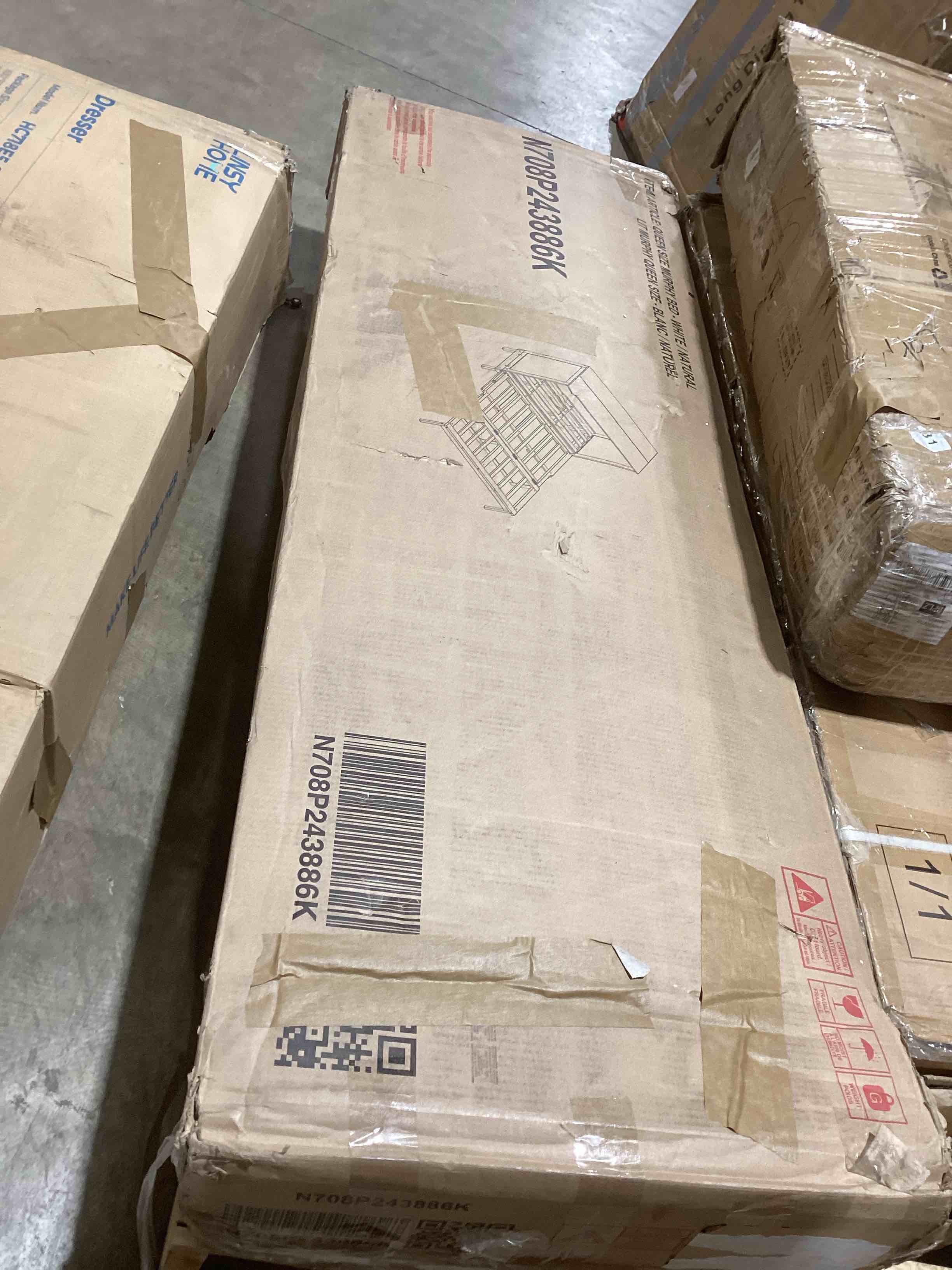 Condition photo showing Good Condition for Merax Queen Size Murphy Bed, White