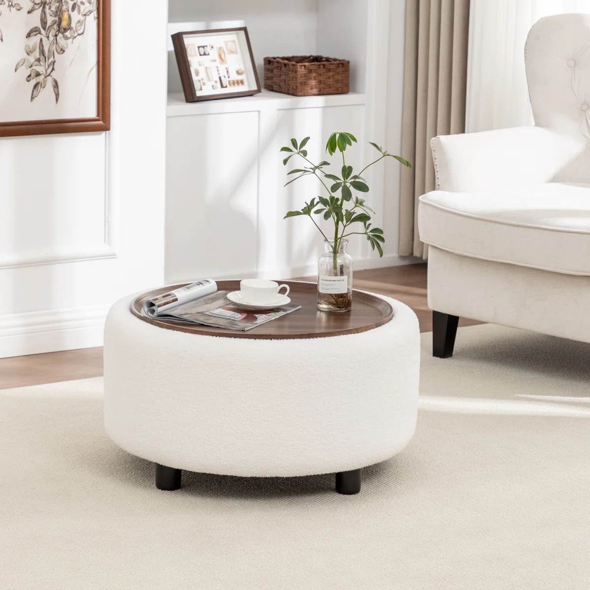 Pietsch Round Coffee Table With Storage Table 