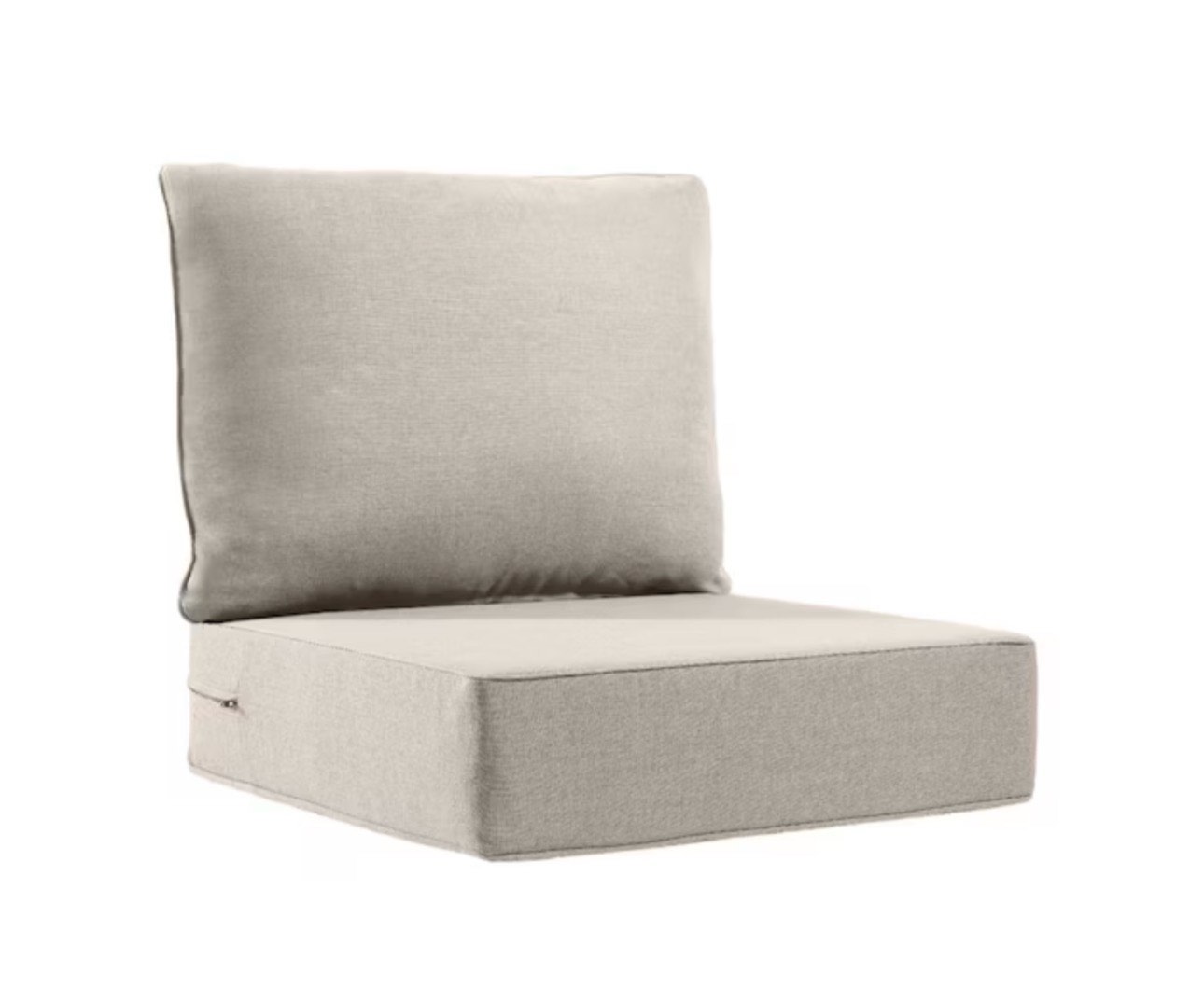 24 in. x 24 in. x 6 in. Olefin 2-Piece Deep Seating Outdoor Lounge Chair Sofa Cushion in Beige