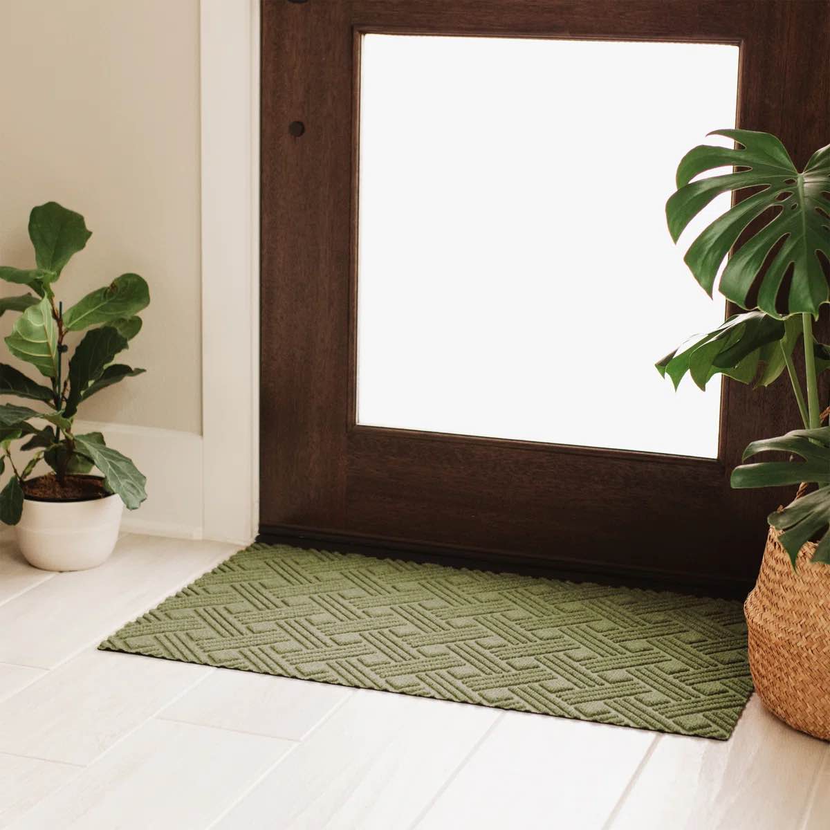 waterhog non- slip indoor outdoor doormat size: 21.5" w x 35" l