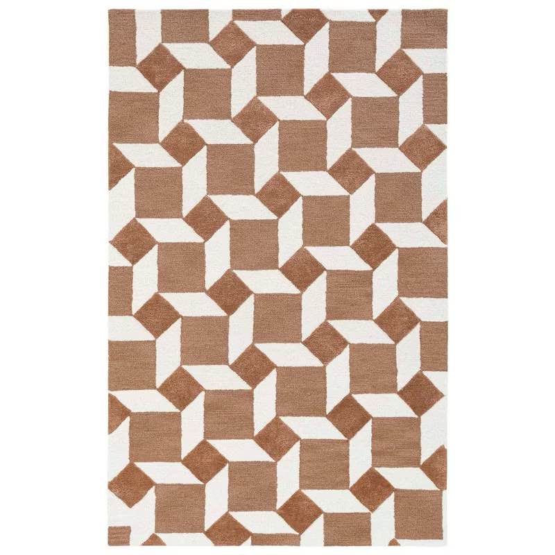 Obeetee Retro Nova Table Tufted Modern Indoor Area Rug, 6’X 9’