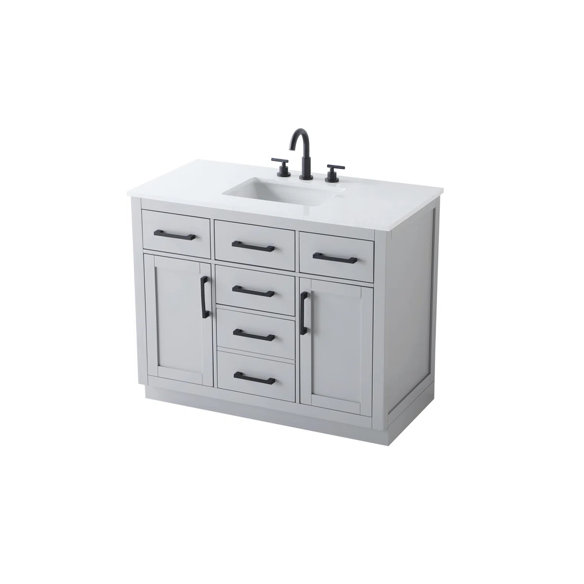 Ahner 42 Inch Single Bathroom Vanity