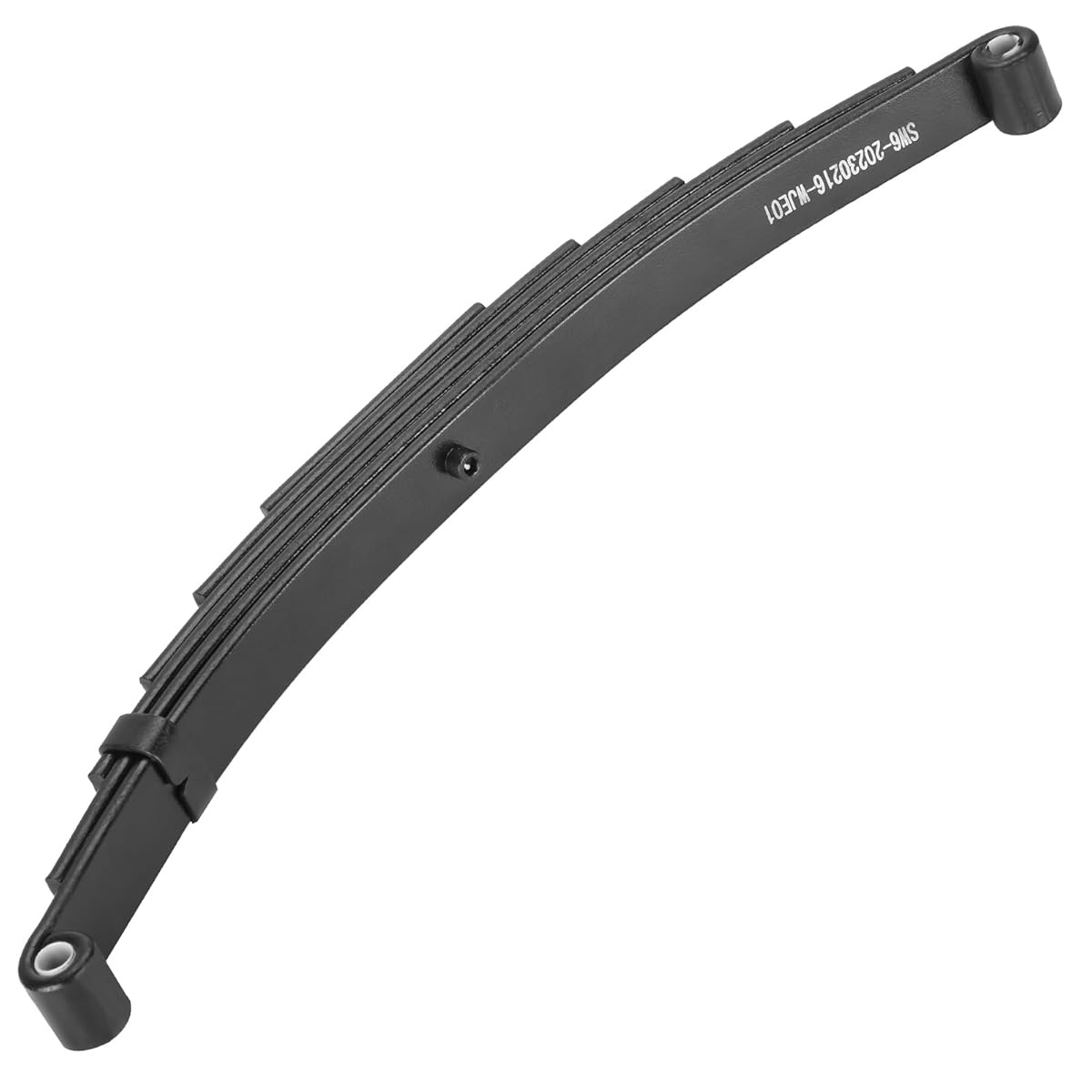 SEHNSUCHT Trailer Leaf Spring, 4 Leaf 1750lb Capacity Double Eye Leaf Springs for 3500lb Trailer Axle, 25-1/4"L, 1.75" Width, 3” Free Open of Leaf Spring, Replace for SW4B, 1 Piece