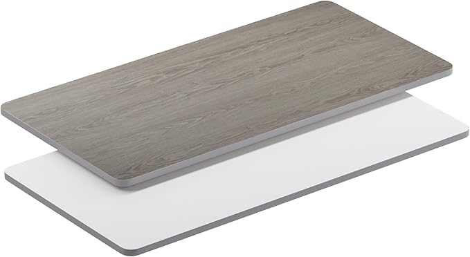  Reversible Top In Two Colors Oak/Grey 24" x 48" Rectangular 