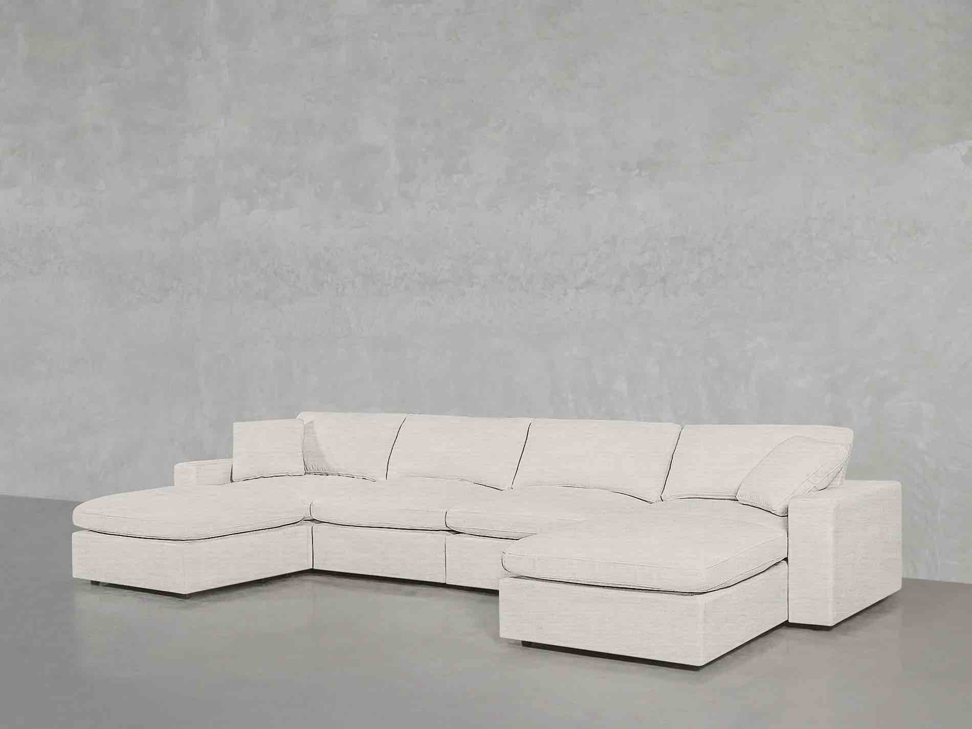 SEE DESCRIPTION 6- Seater Modular Sectional Sofa SYDSOFA, Beige