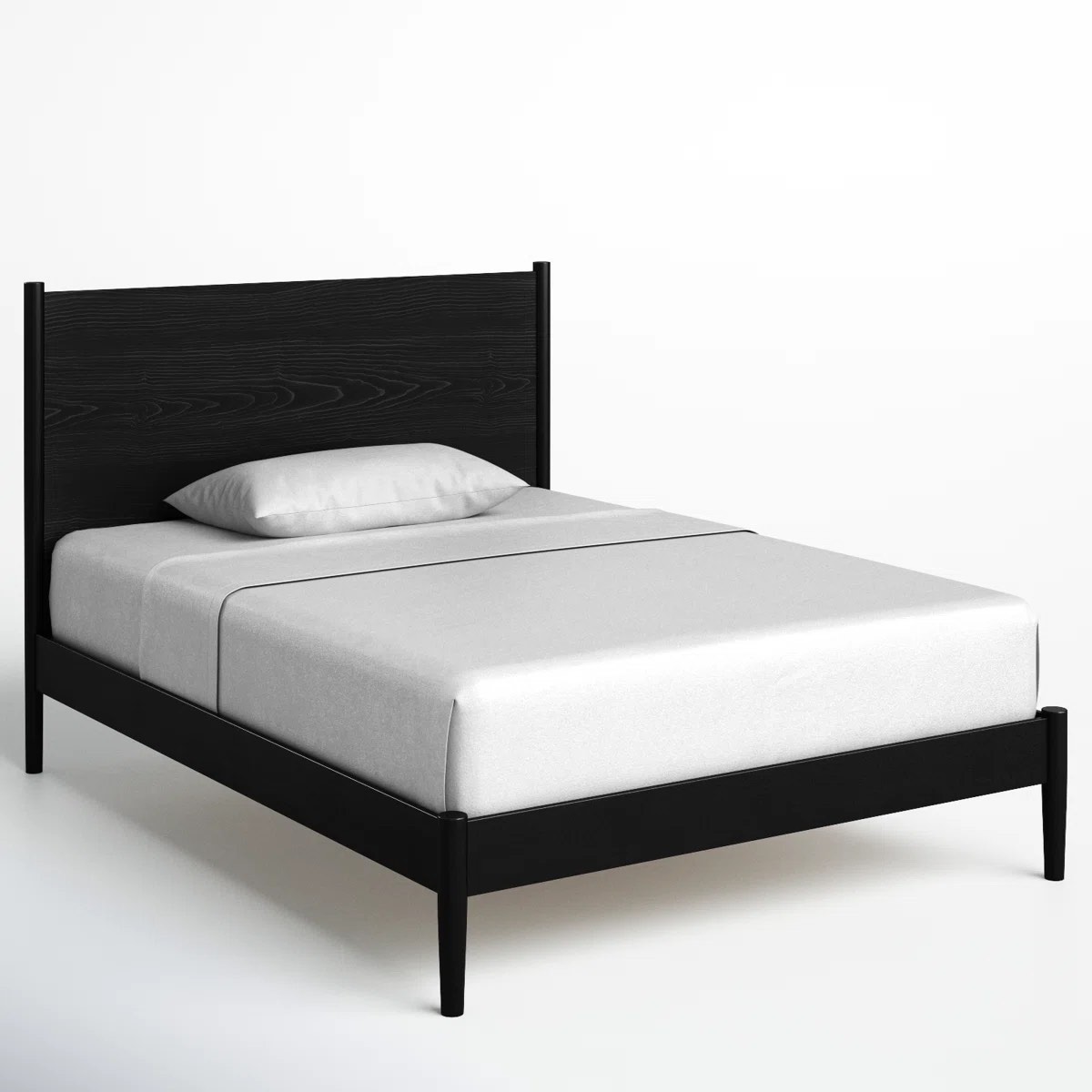 SEE DESCRIPTION Antigua Full Wood Bed, Black 