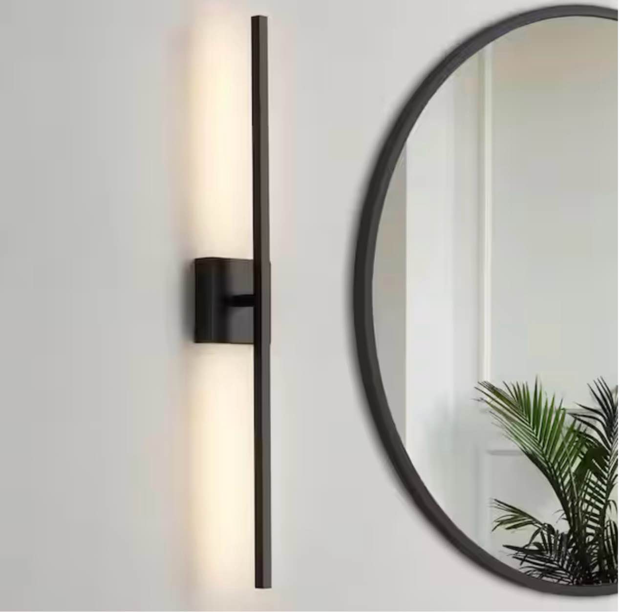 30 in. 2-light Black LED Vanity Light Bar 18-Watt Rotatable Bathroom Light Fixture Dimmable Sconces Wall Lighting