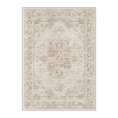 Leon Oriental Brown Area Rug, Rectangle 7'9" x 9'9"