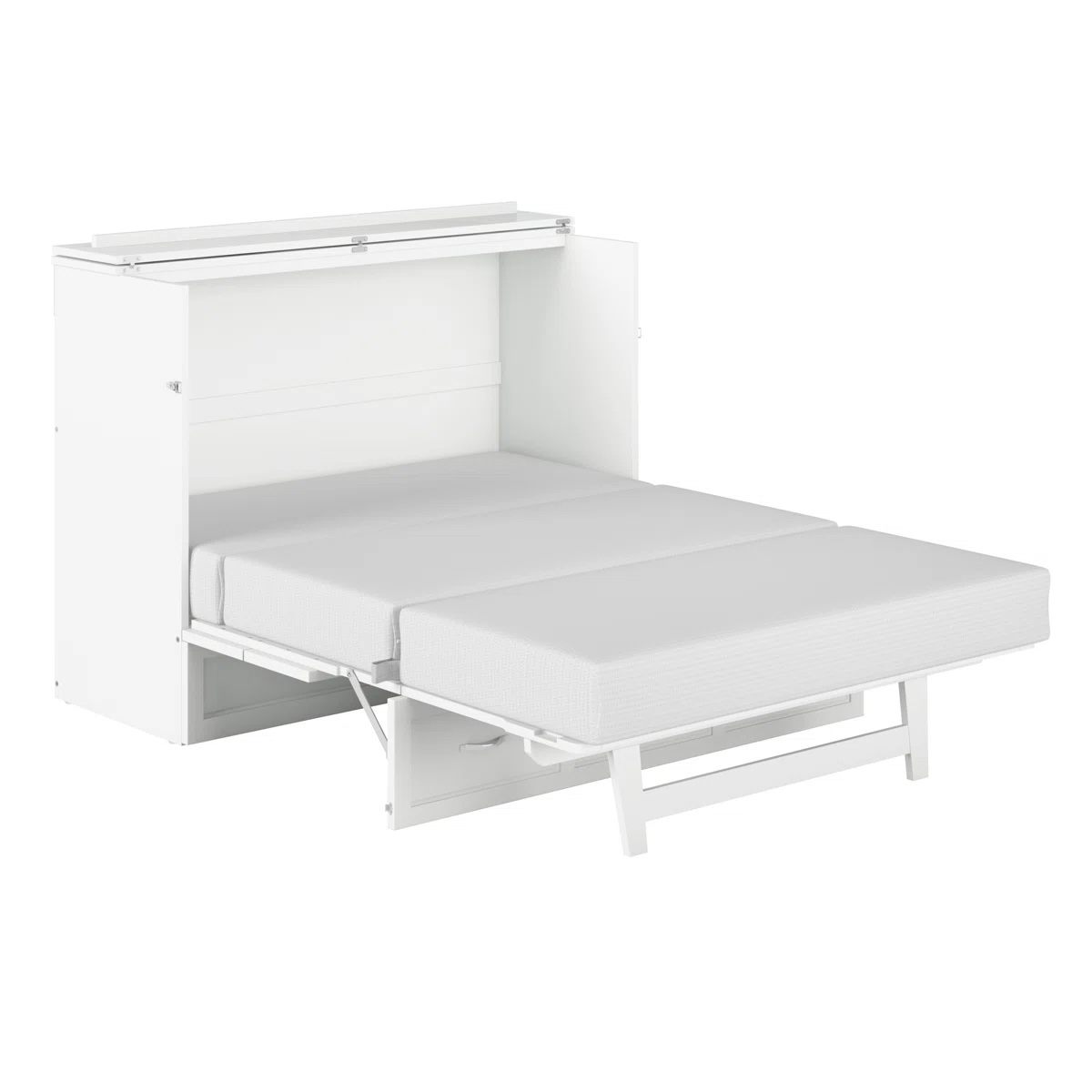 SEE DESCRIPTION Kimsey Murphy Full Bed Chest with 6" Mattress, Storage and Built-in Charger