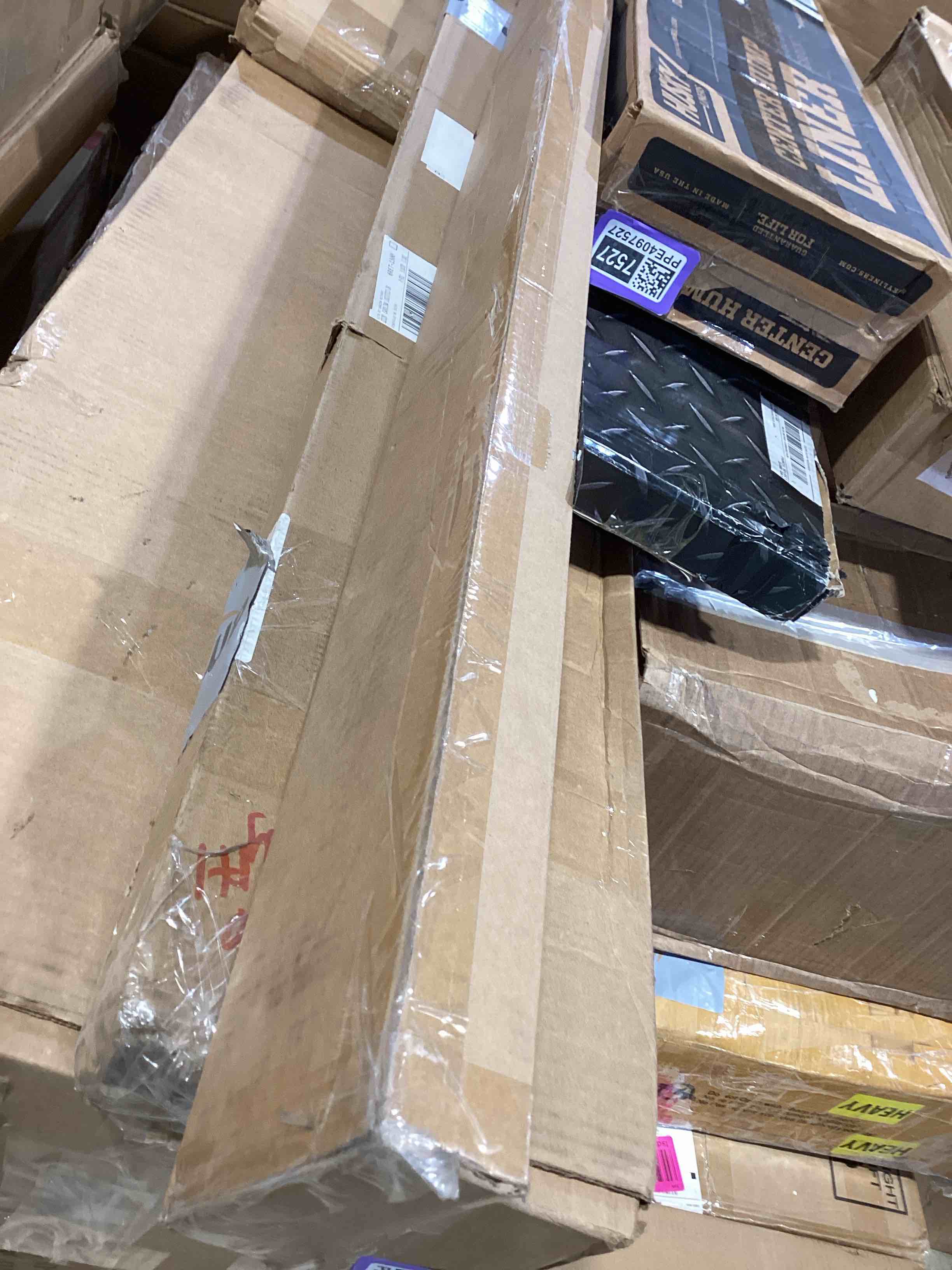 Condition photo showing Good Condition for LazBlinds No Tools No Drill Cordless Cellular Shades, Top Down Bottom Up (TDBU) Honeycomb Shades for Home, Blackout Light Blocking Thermal Insulation Blinds for Windows, 46" W x 64" H, White