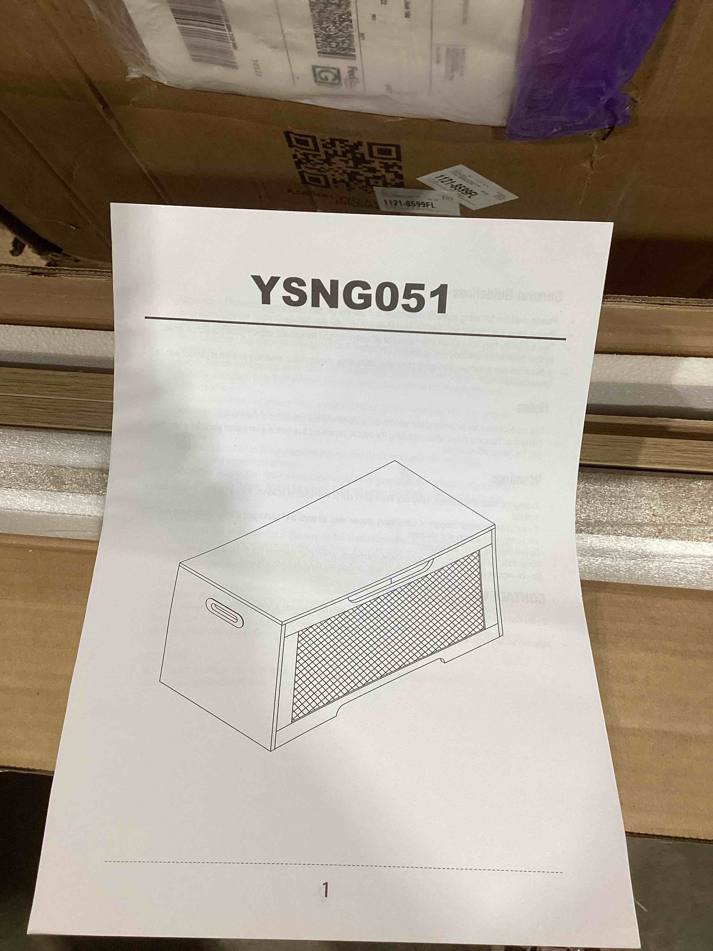 Condition photo showing New/Like New for usikey 39.4” Storage Chest, Toy Box with 2 Safety Hinges, Toy Chest for Bedroom, Storage Bench with Storage, Shoe Bench, Supports 220 lb, for Living Room, Entryway, Natural