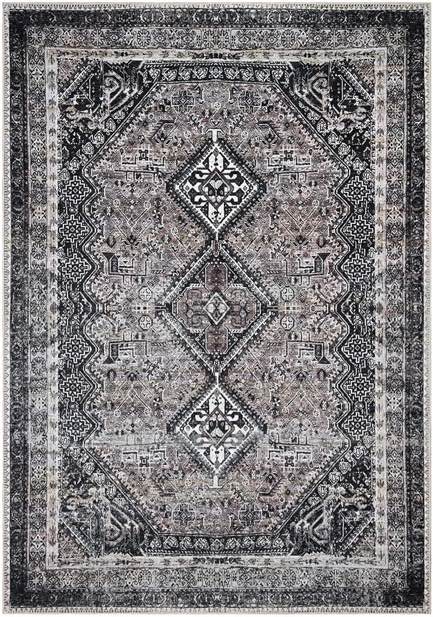 keen home design 10x14 rug - machine washable area rug with non-slip backing, ideal for living room, dining room, bedroom - vintage, easy clean, durable, low pile rug - (9'7" x 14')
