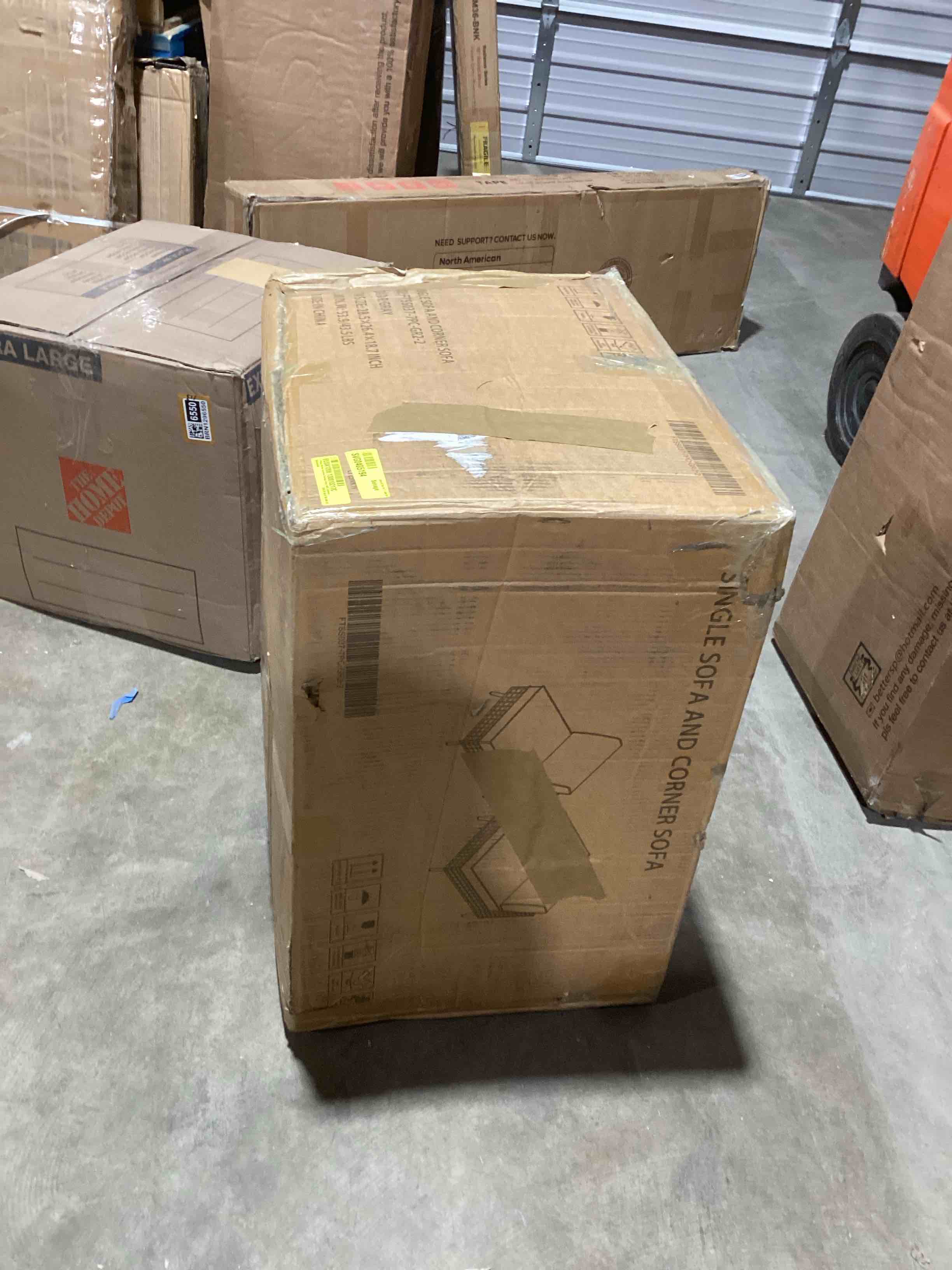 Condition photo showing Good Condition for 6 Person Premium Wicker Sectional Seating Group with Cushions and Coffee Table