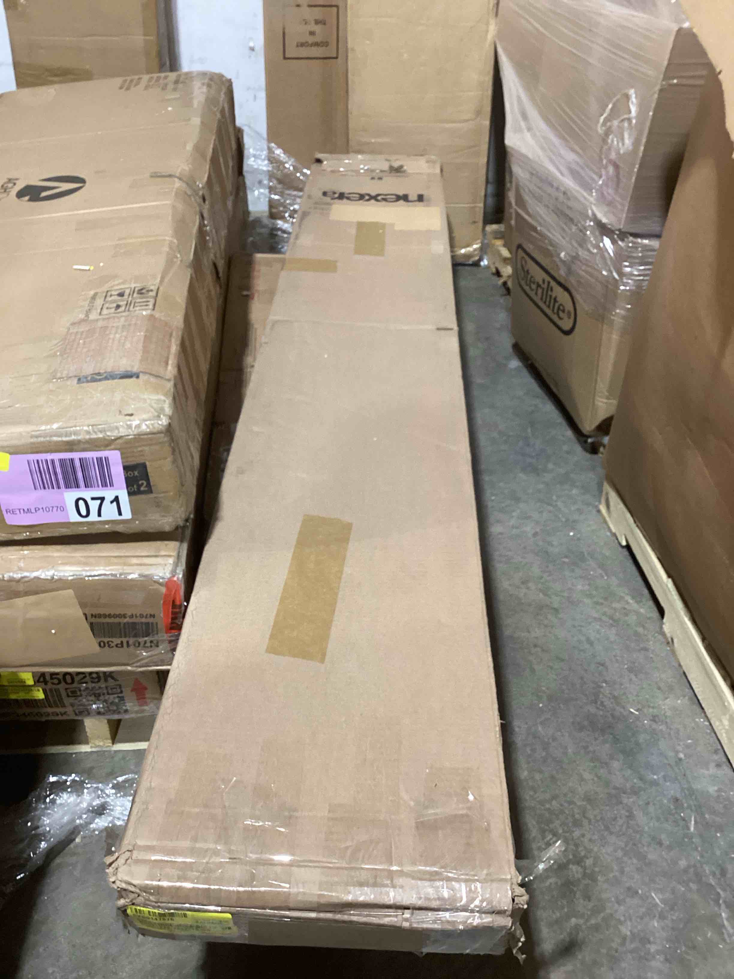 Condition photo showing Good Condition for SEE DESCRIPTION Guendolyn Queen Platform Bed & Headboard