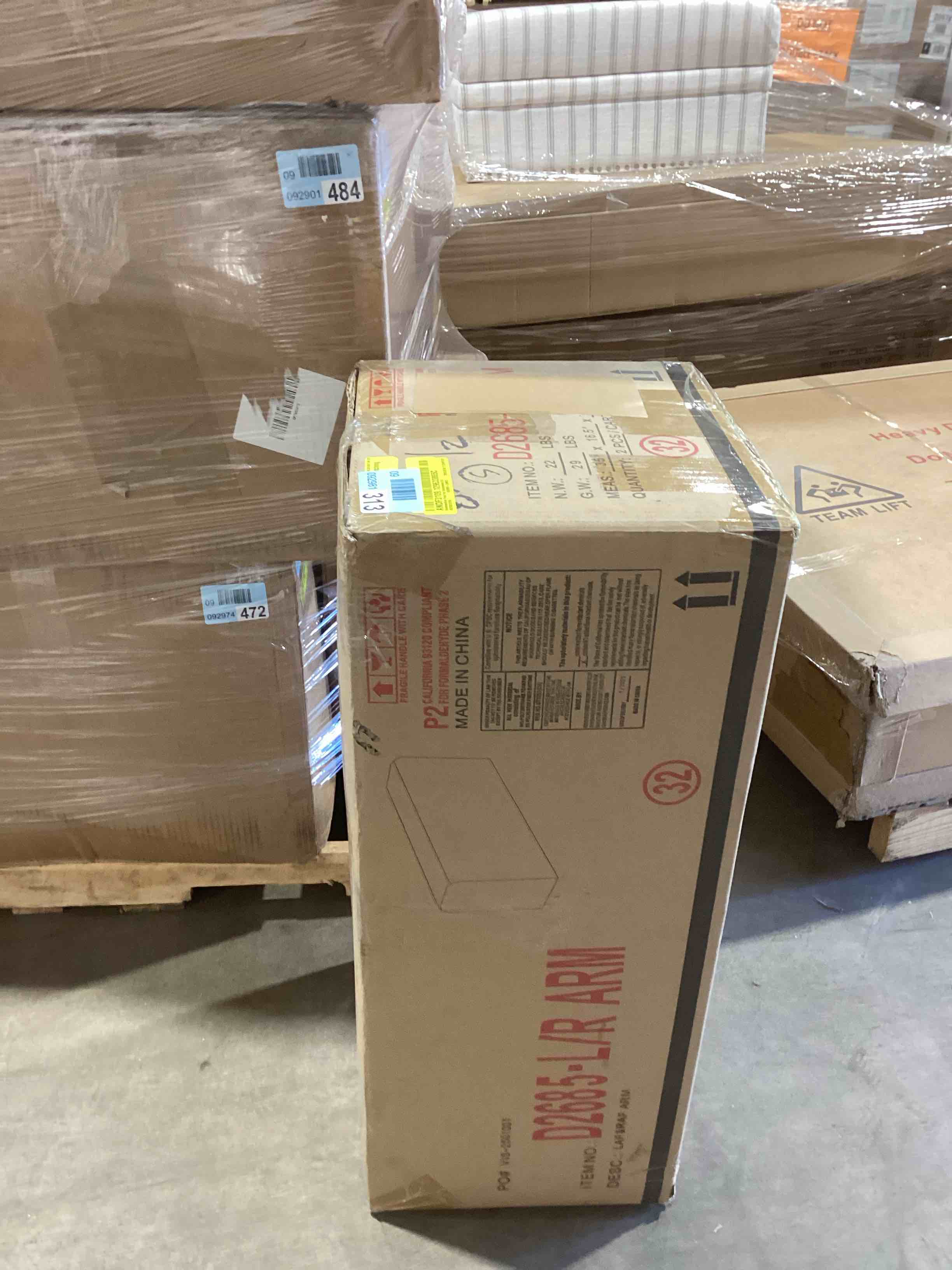 Condition photo showing Good Condition for SEE DESCRIPTION Bredwardine Faux Fur Upholstered Chaise