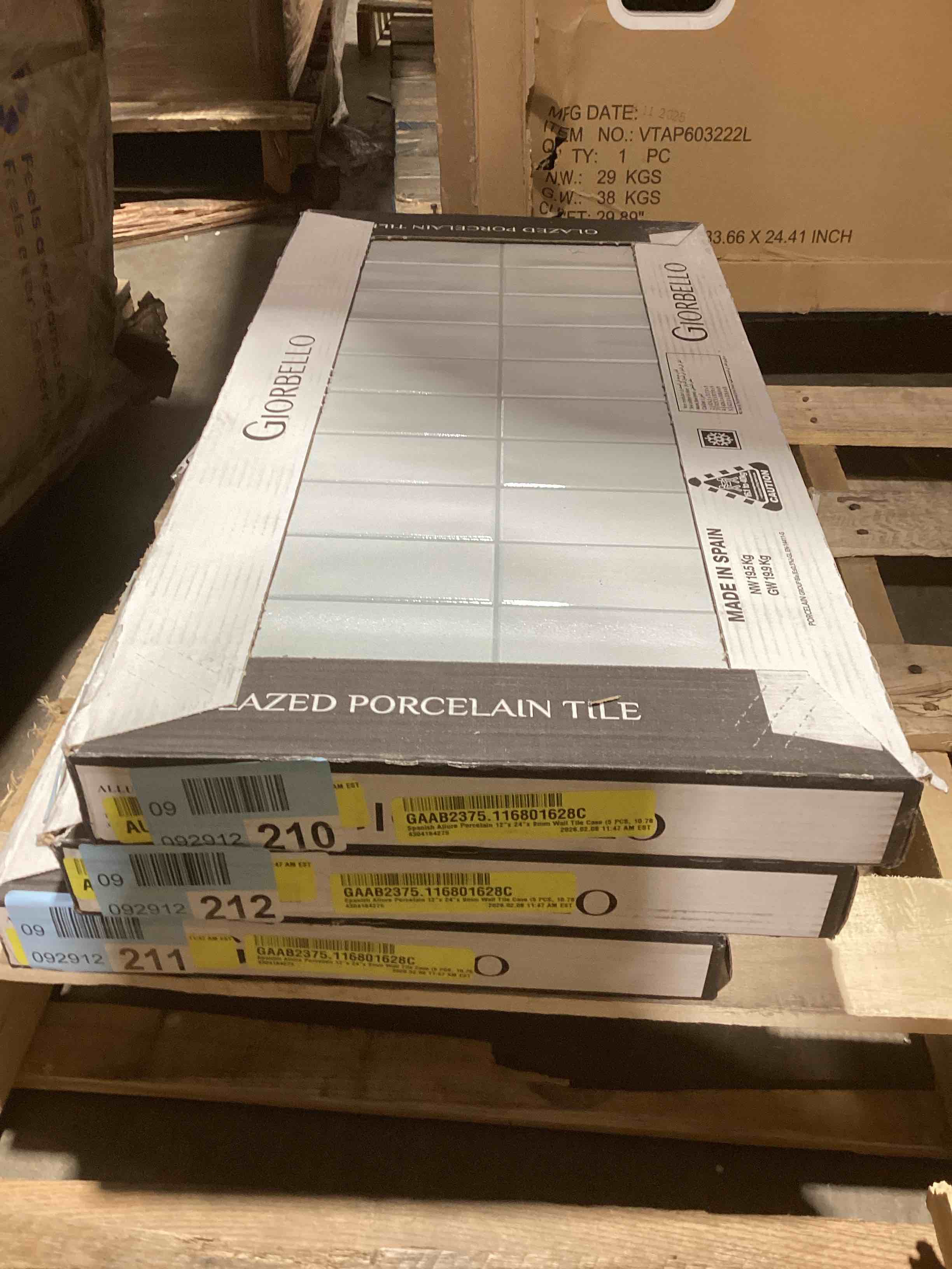 Condition photo showing New/Like New for Spanish Allure Porcelain 12"x 24"x 9mm Wall Tile Case (5 PCS, 10.76 Sq. Ft.)