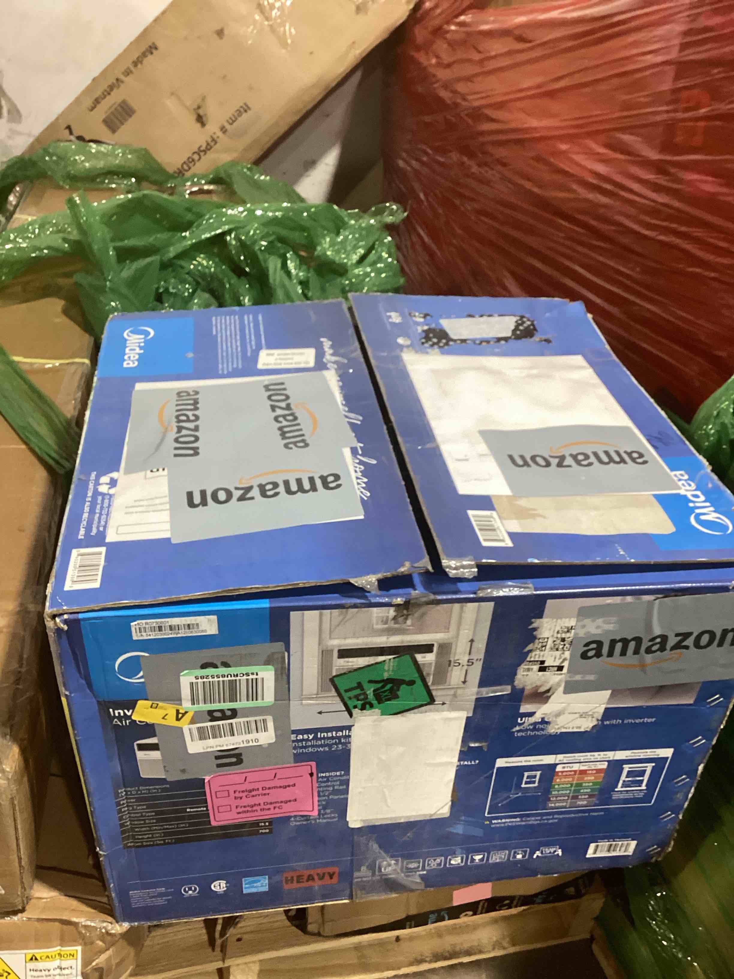 Condition photo showing Good Condition for Midea 14,000 BTU Smart Inverter Window Air Conditioner with APP, Alexa Control, 115V AC Unit Cools up to 700 Sq. Ft, Quiet Operation, Energy Saving, Remote & Easy Installation Kit, White Inverter AC 14,000 BTU, 115V