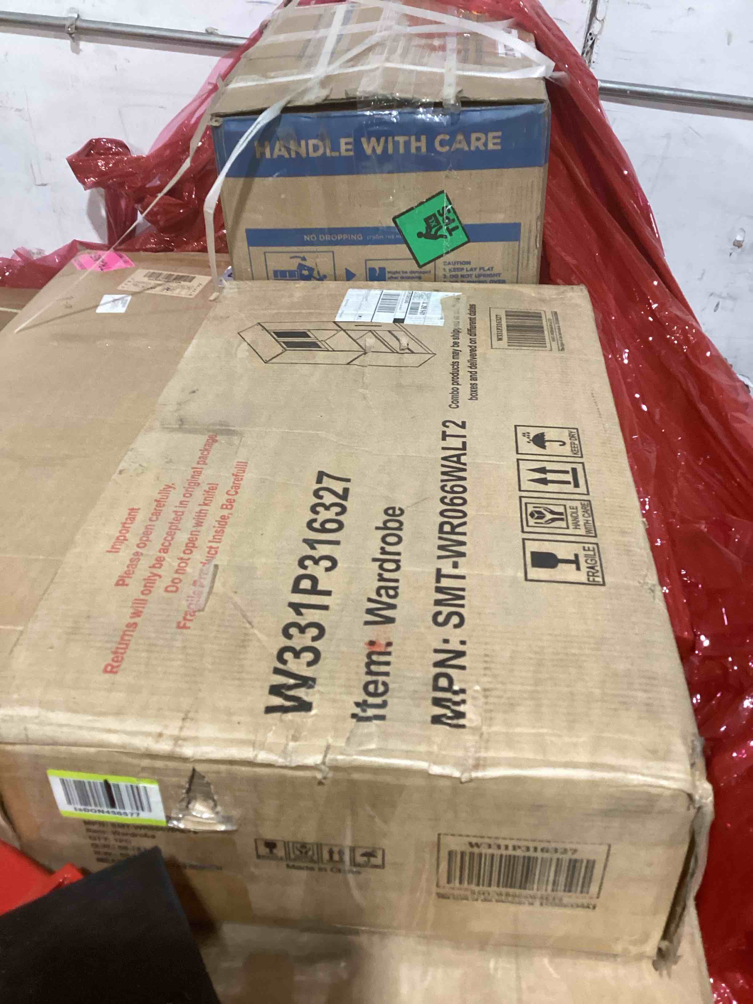 Condition photo showing Good Condition for SEE DESCRIPTION 70.87" Tall Kitchen Pantry Cabinet with Multi-functional Pull-out Shelves, 4-Tier Side Shelf, 2 Drawers, Glass Door