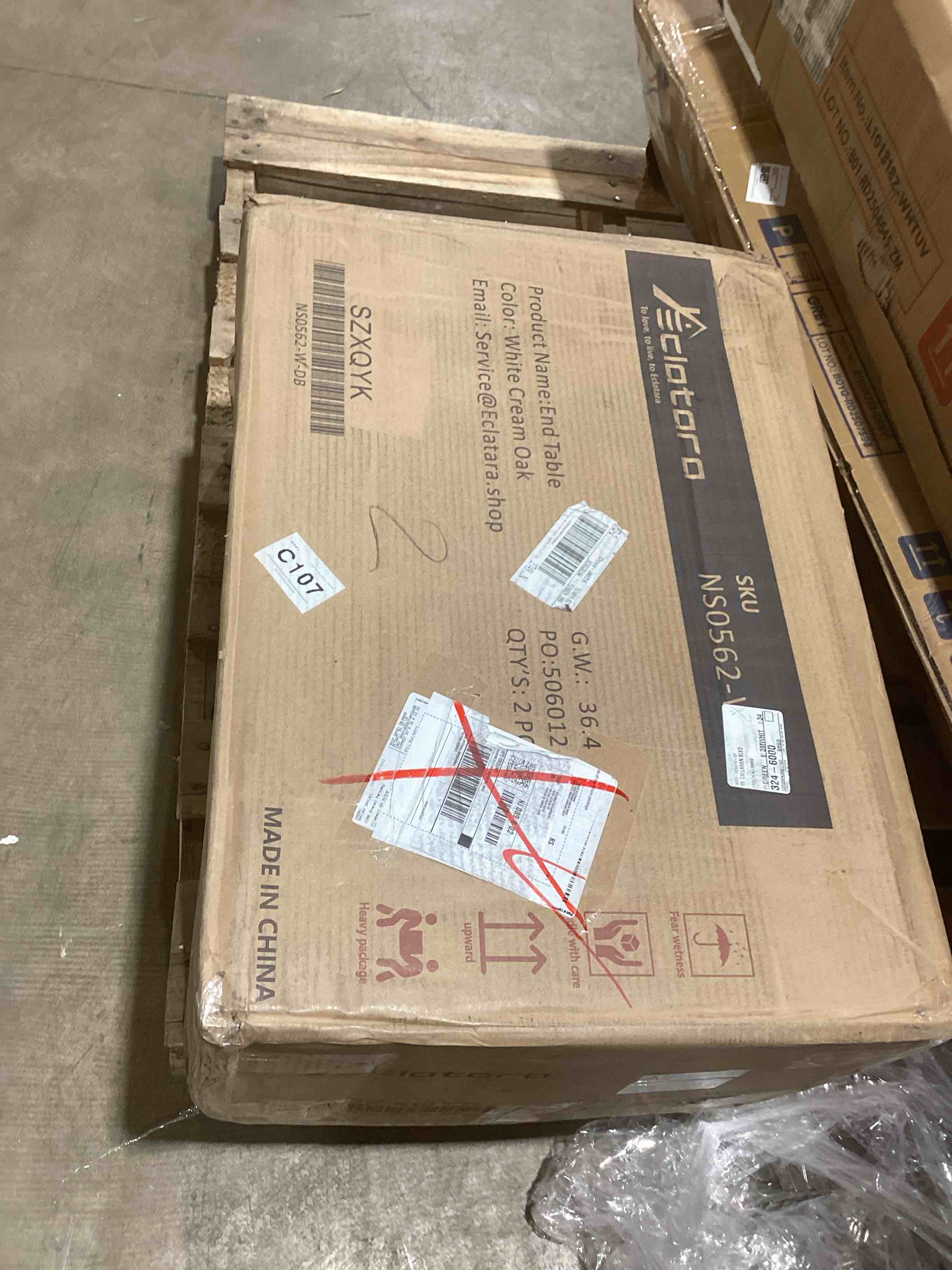 Condition photo showing New/Like New for Large Rattan Night Stand Set of 2?Boho Nightstand with Drawers and Storage Shelf, White Bedside Table End Table Side Table for Bedroom(Cream White Oak,2 Pieces)