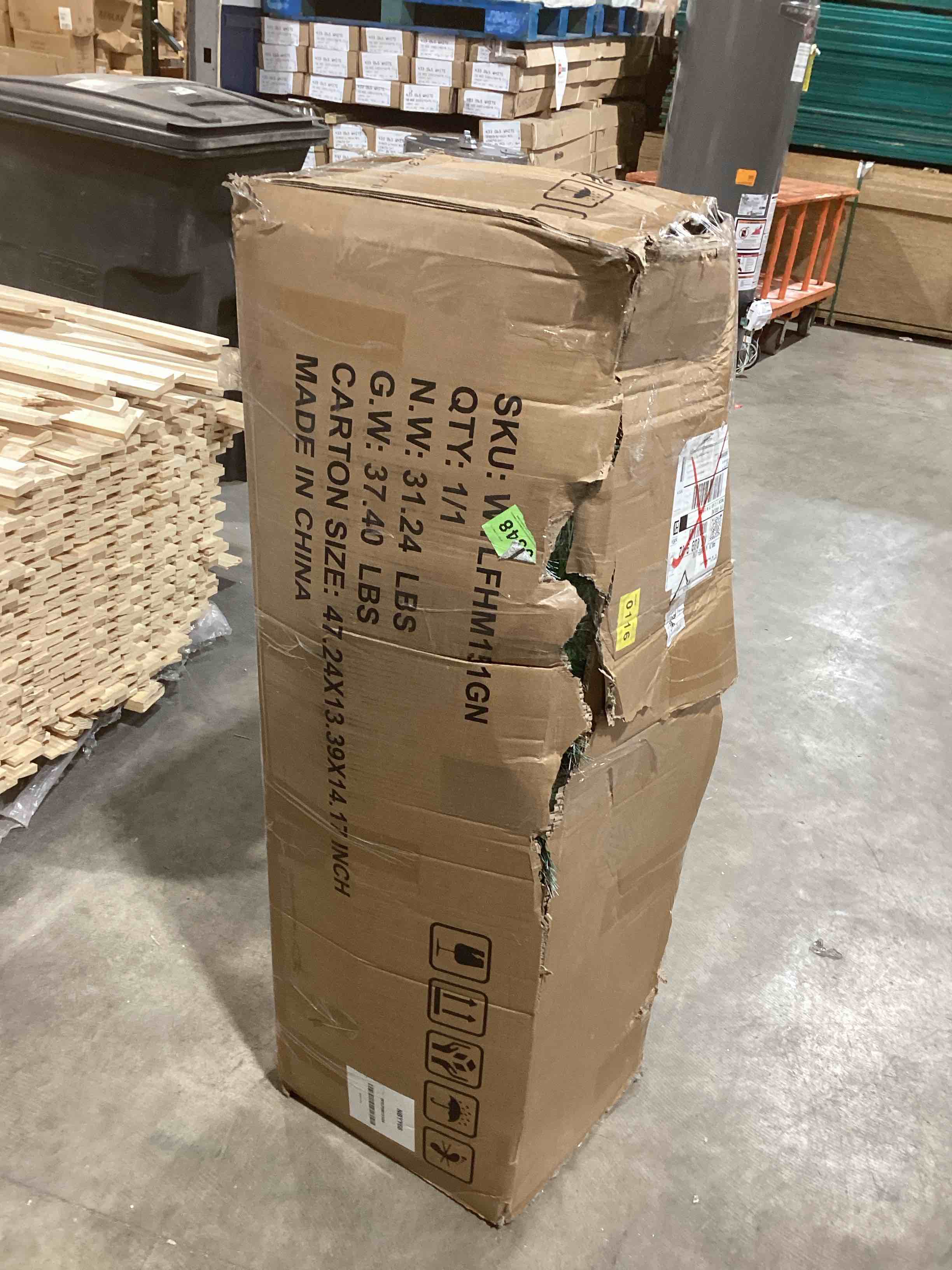 Condition photo showing New/Like New for Flocked Rock Springs Spruce Artificial Christmas Tree WYLFHM151GN