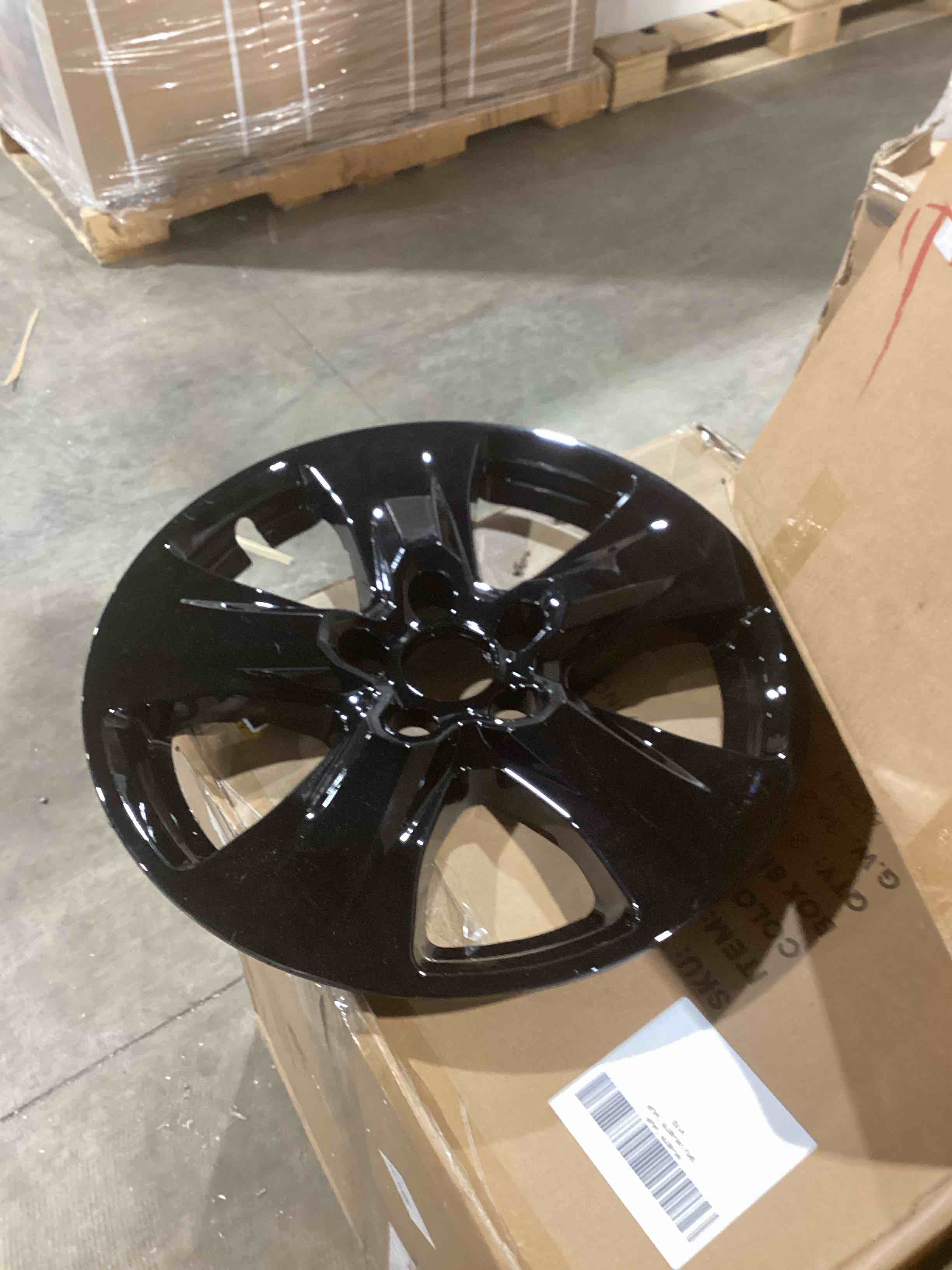 Condition photo showing New/Like New for PACRIM 17" Gloss Black Wheel Skin Set Made for Toyota RAV4 XLE, Hybrid LE/XLE (2019-2025) | Durable ABS Plastic Cover - Fits Directly Over OEM Wheel