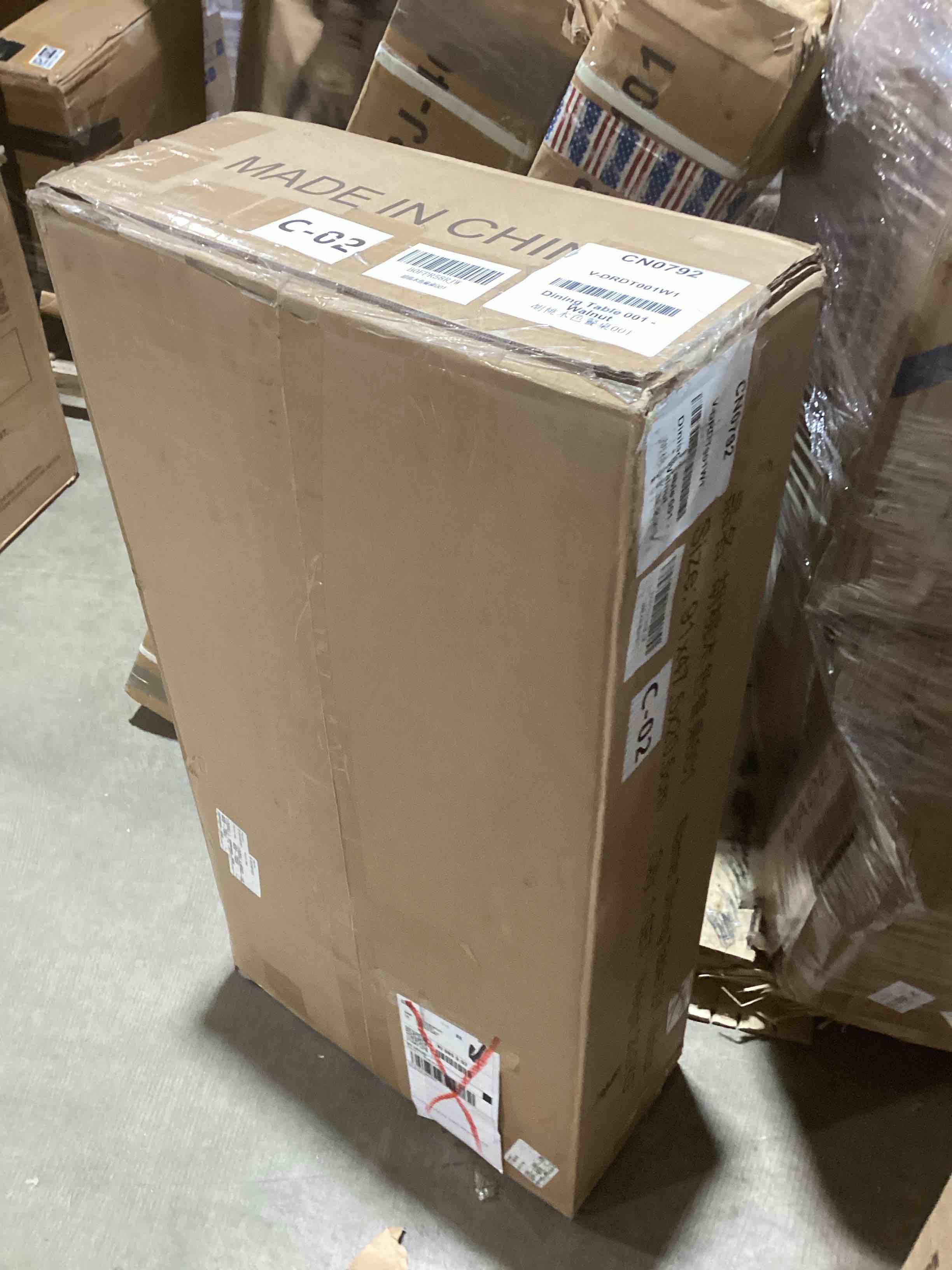 Condition photo showing New/Like New for 31.5 Inch Small Round Dining Table for 2, Modern Farmhouse Wood Kitchen Table, Rustic Walnut Circle Dining Room Table with Pedestal Base for Kitchen and Dining Room Furniture