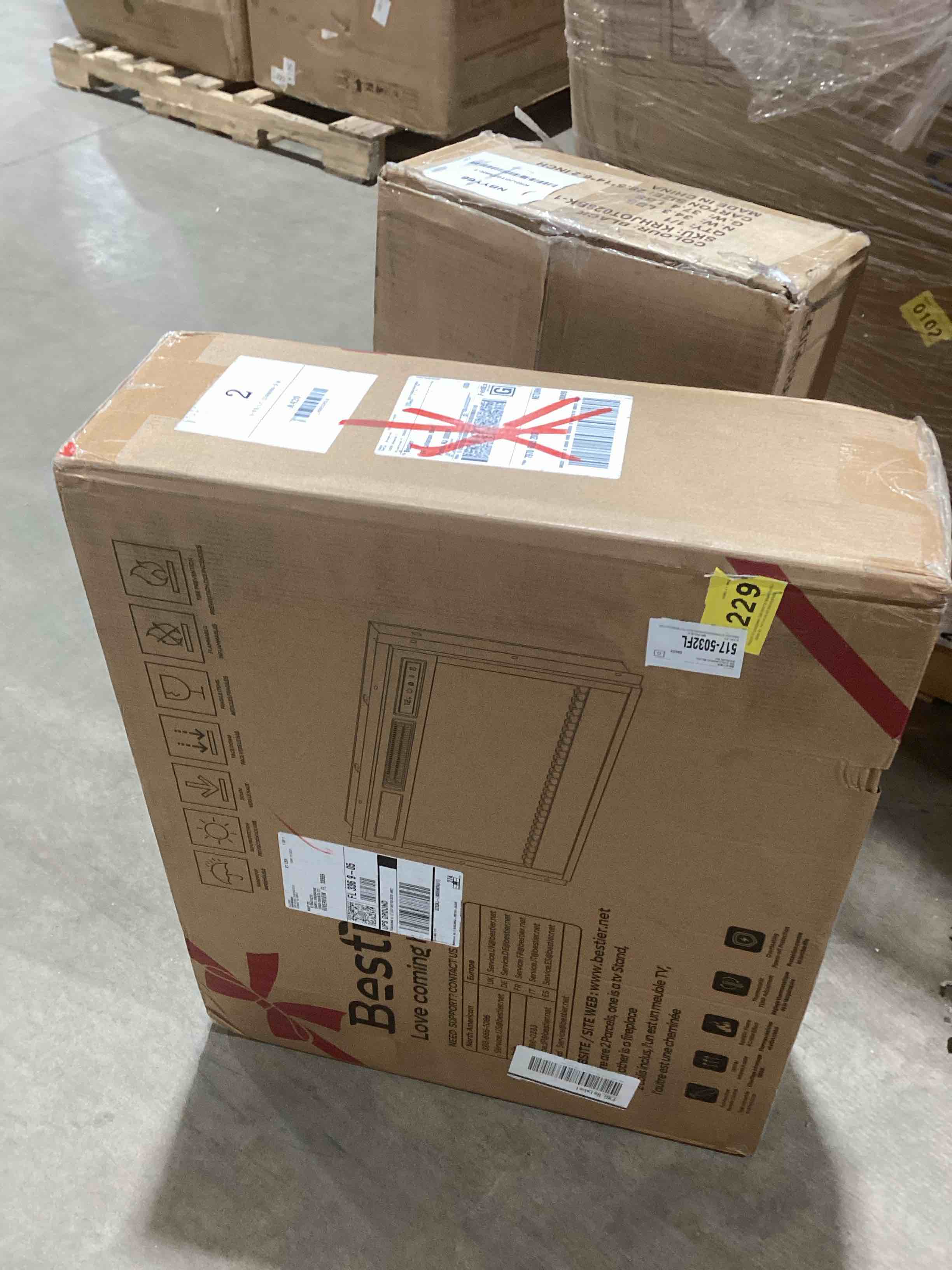 Condition photo showing New/Like New for Bestier 23 inch Electric Fireplace Heater Insert with Remote Control (1000-1500W) - 23 inch L9005583A