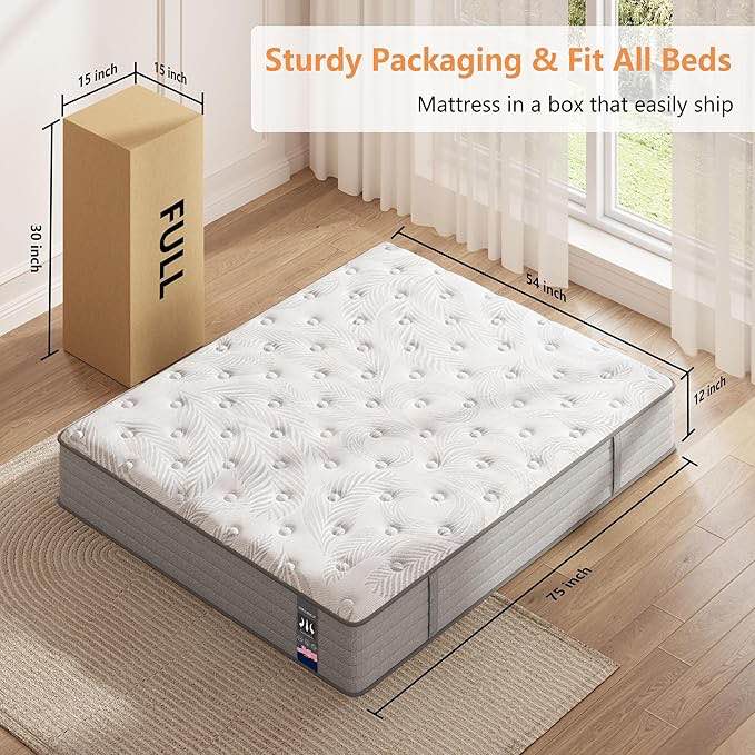 Full Mattress TRA-12FL-US-FW