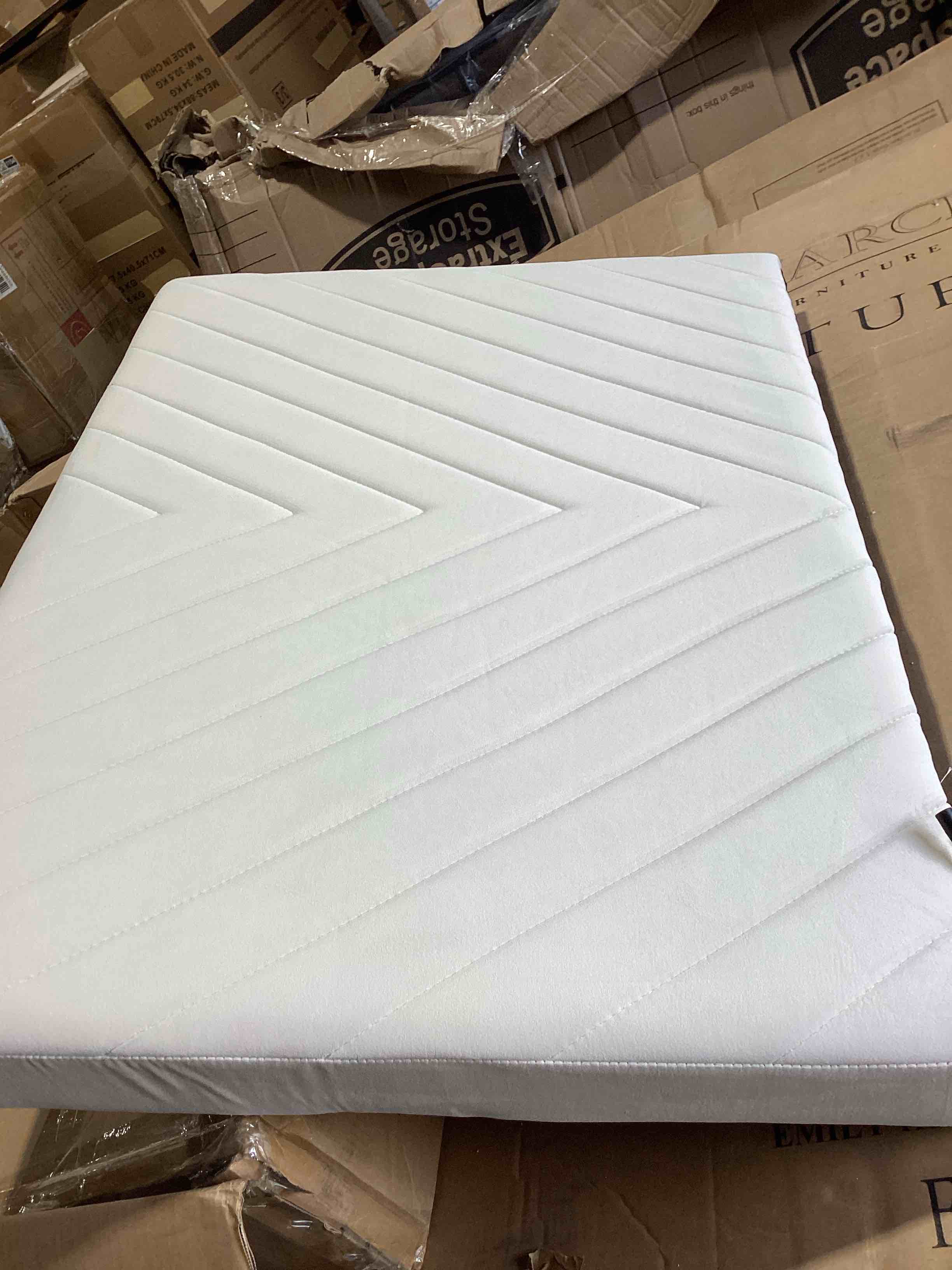 Condition photo showing Good Condition for ( only amless )twin size daybed with trundle, modern upholstered day bed frame with extendable twin trundle with backrest and armrests, sofa bed for living room, guest room, small places (linen beige)