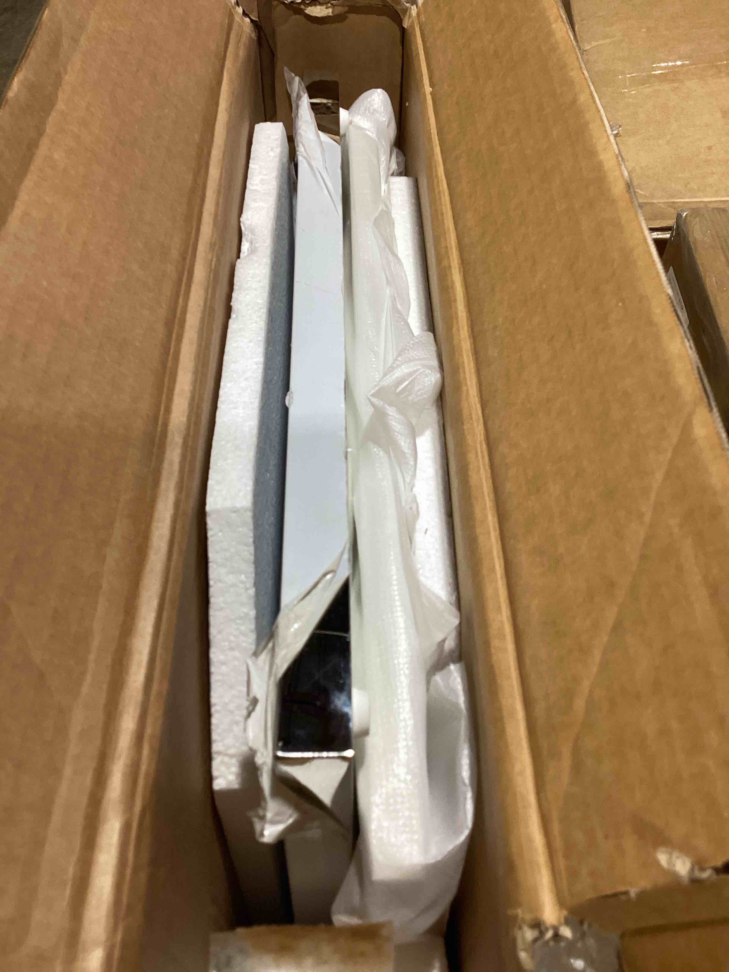 Condition photo showing Good Condition for ( only, link board & base )furniturebox atlanta modern rectangular white high gloss dining table – seats 6 – x-leg base – contemporary kitchen or dining room table (table only)