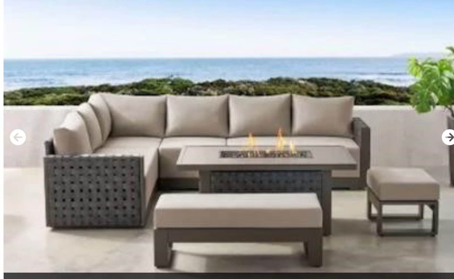  8 - Member s Mark Brenton Sectional Set with Sunbrella