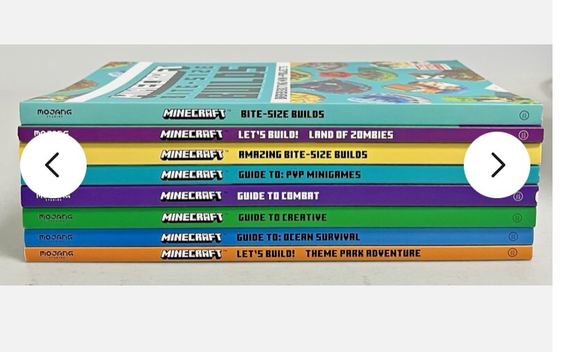  Minecraft 8 Book Collection Guide to Let's Build by Mojang