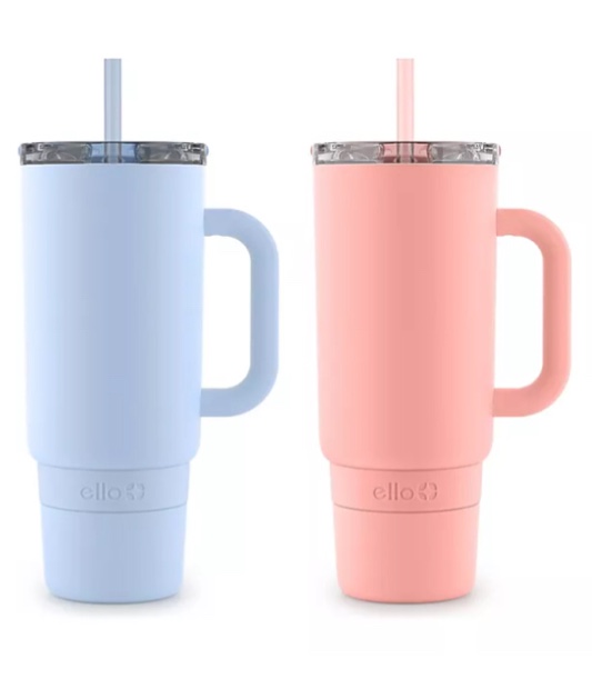 Ello Port 40-oz. Stainless Steel Tumbler with Handle, 2-Pack, Assorted Colors