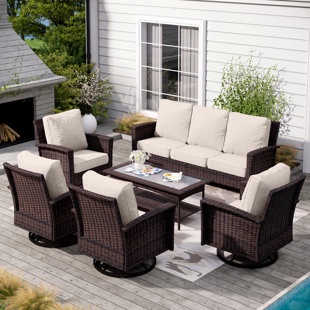 6 Piece outdoor patio set