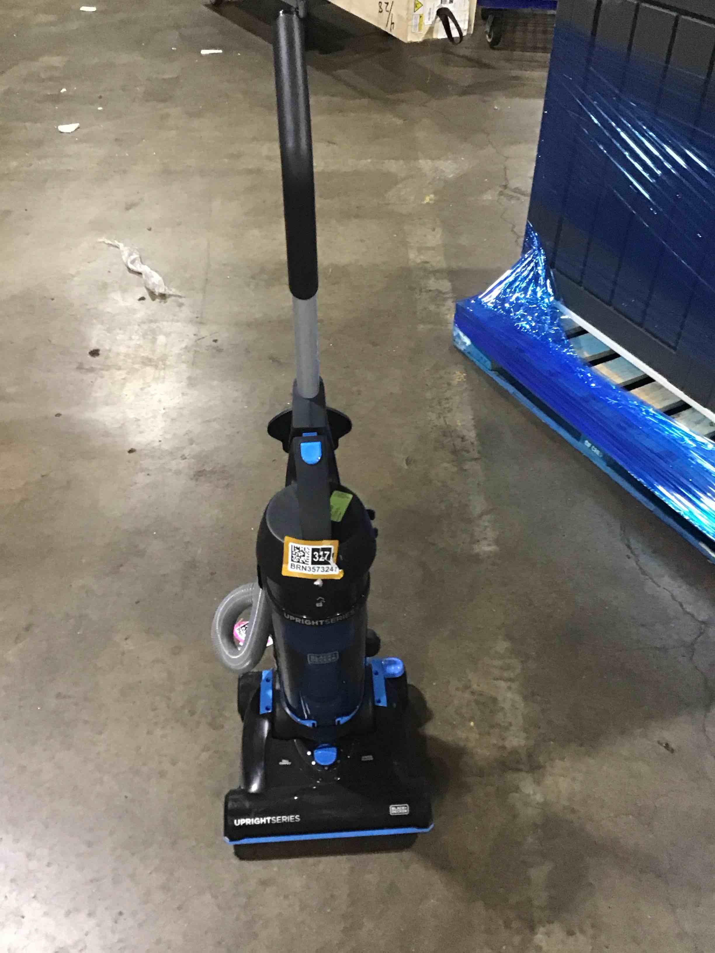 BLACK+DECKER UprightSeries+ Upright Bagless Vacuum black and blue