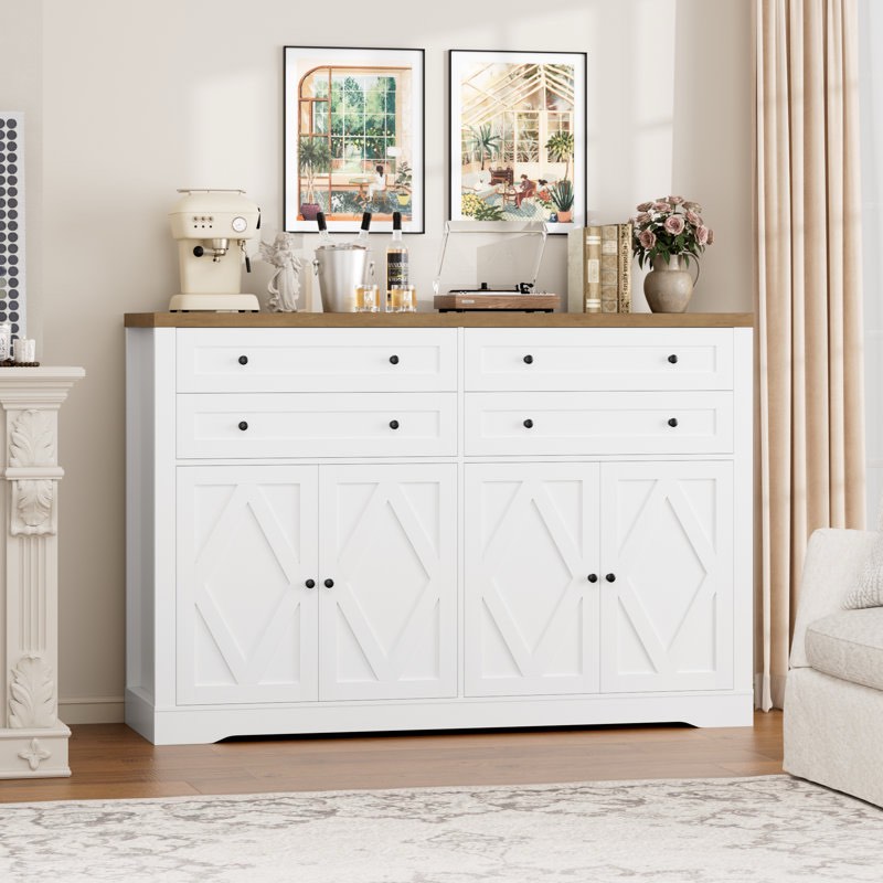 55.1 w side board with 4 drawers 
