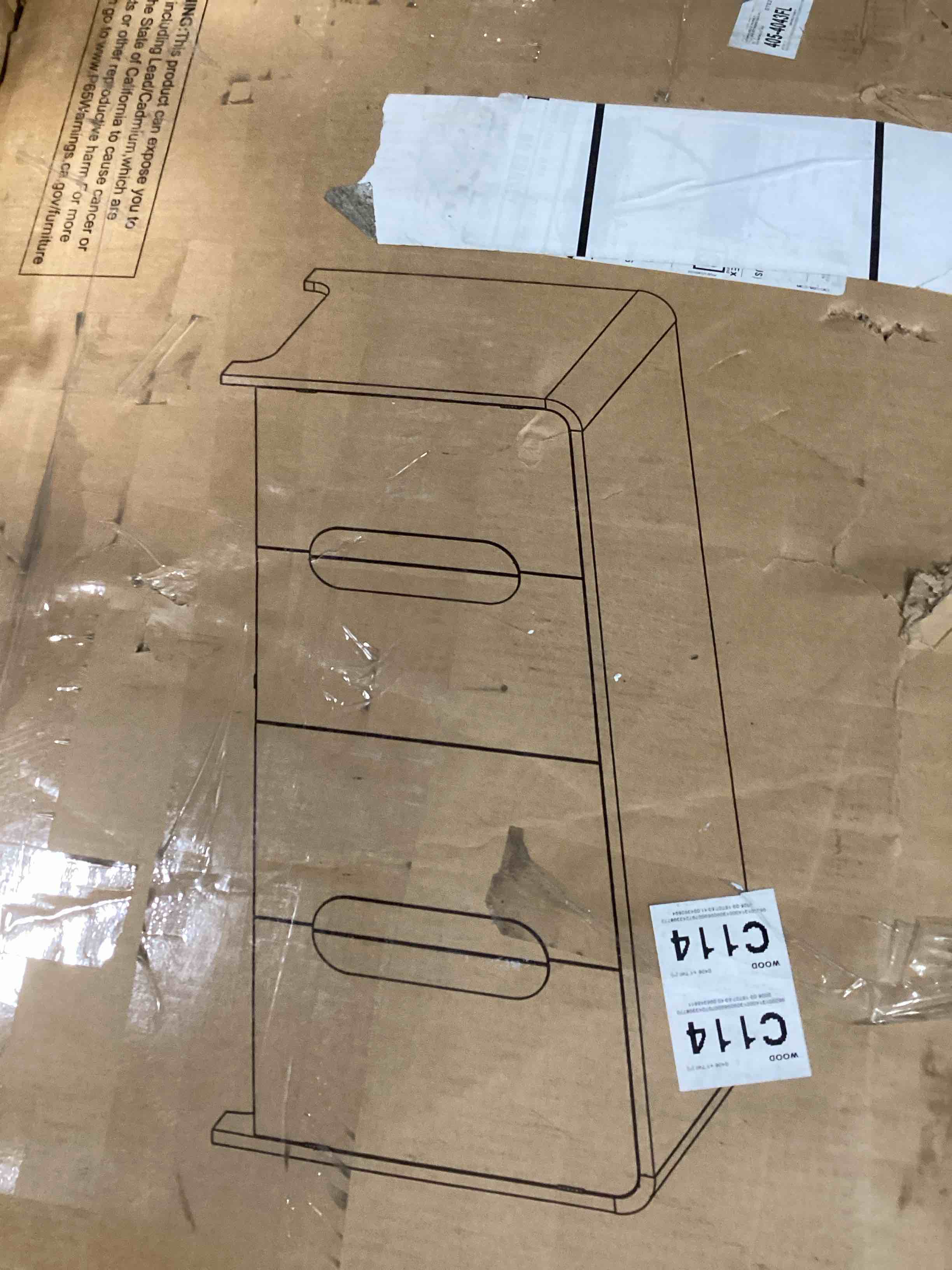 Walker Edison 64" Modern Sideboard with Rounded Edges, Dining Room Buffet Cabinet with Statement Wooden Handles, Natural Wood Look and Feel, Adjustable Shelves, Black