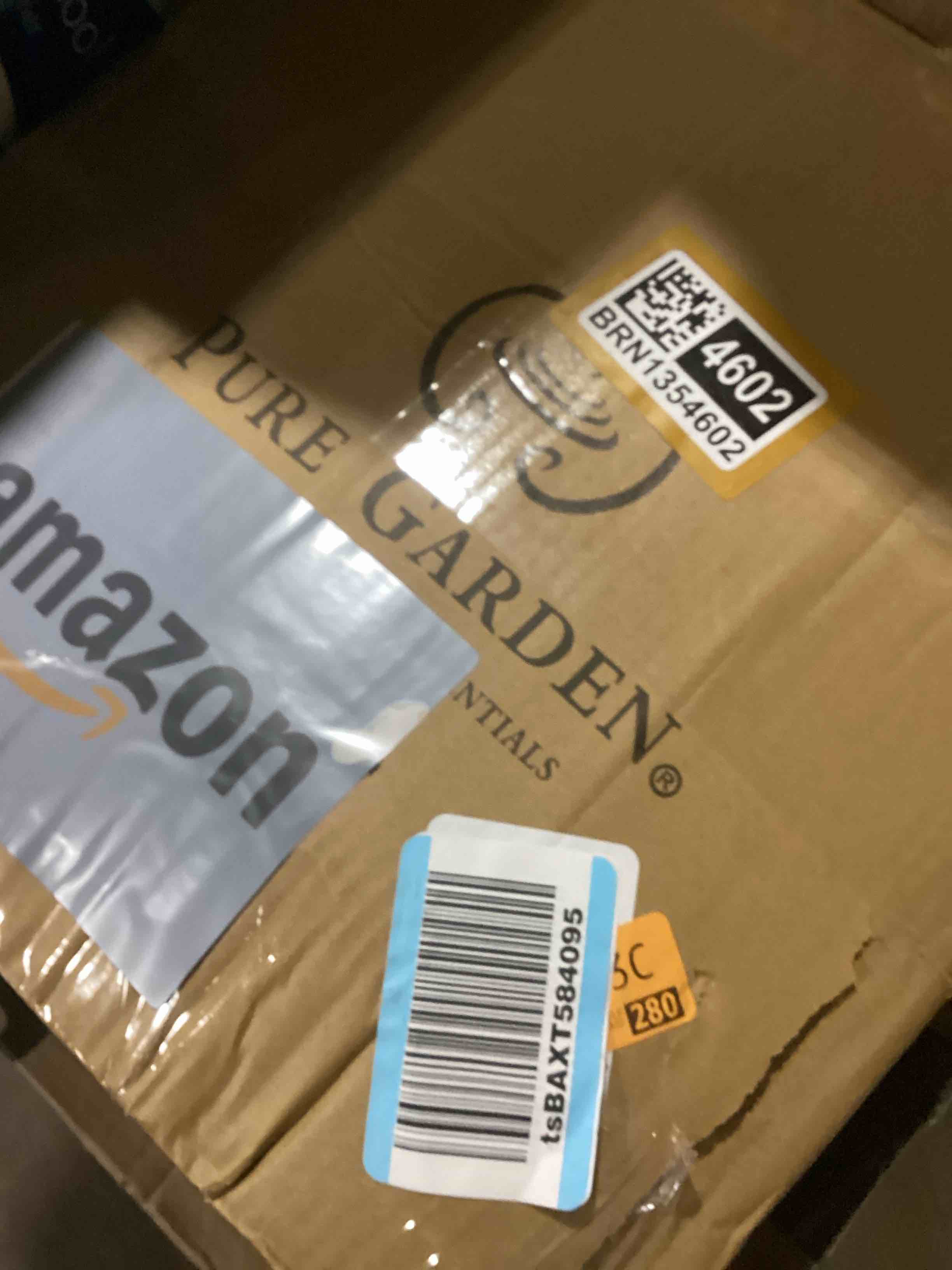 Pure Garden Lattice Design Planter Box – 14.75-Inch-Square Decorative Outdoor Flower or Plant Pot – Front Porch, Patio, and Garden Decor (Black)