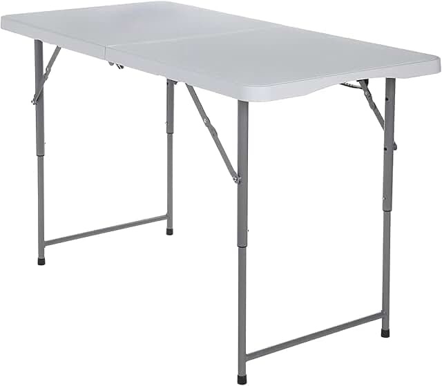 kids white plastic folding table