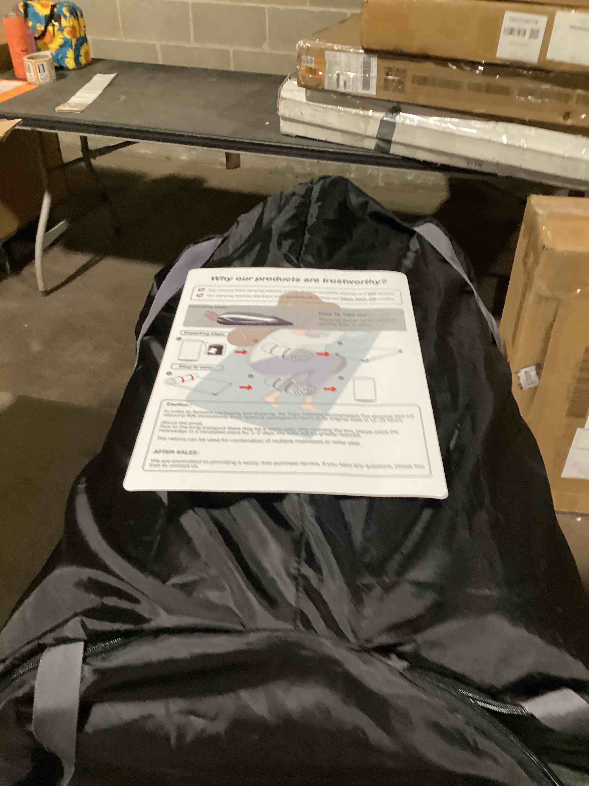 memory foarm camping mattress