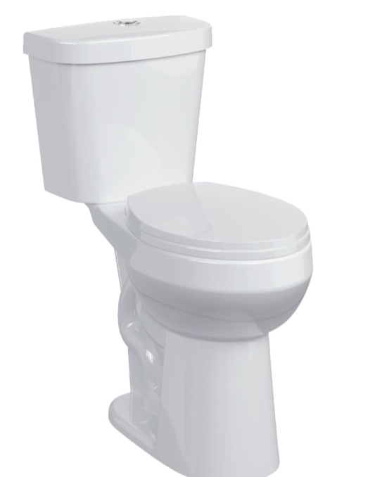  Similar Two-Piece Toilet with Dual Flush Buttons - 21\" Comfort Height Elongated ADA Compliant Toilet for Seniors & Elderly, 1.28 GPF Water Efficient, Easy to Install & Clean, White Ceramic Bathroom Toilet