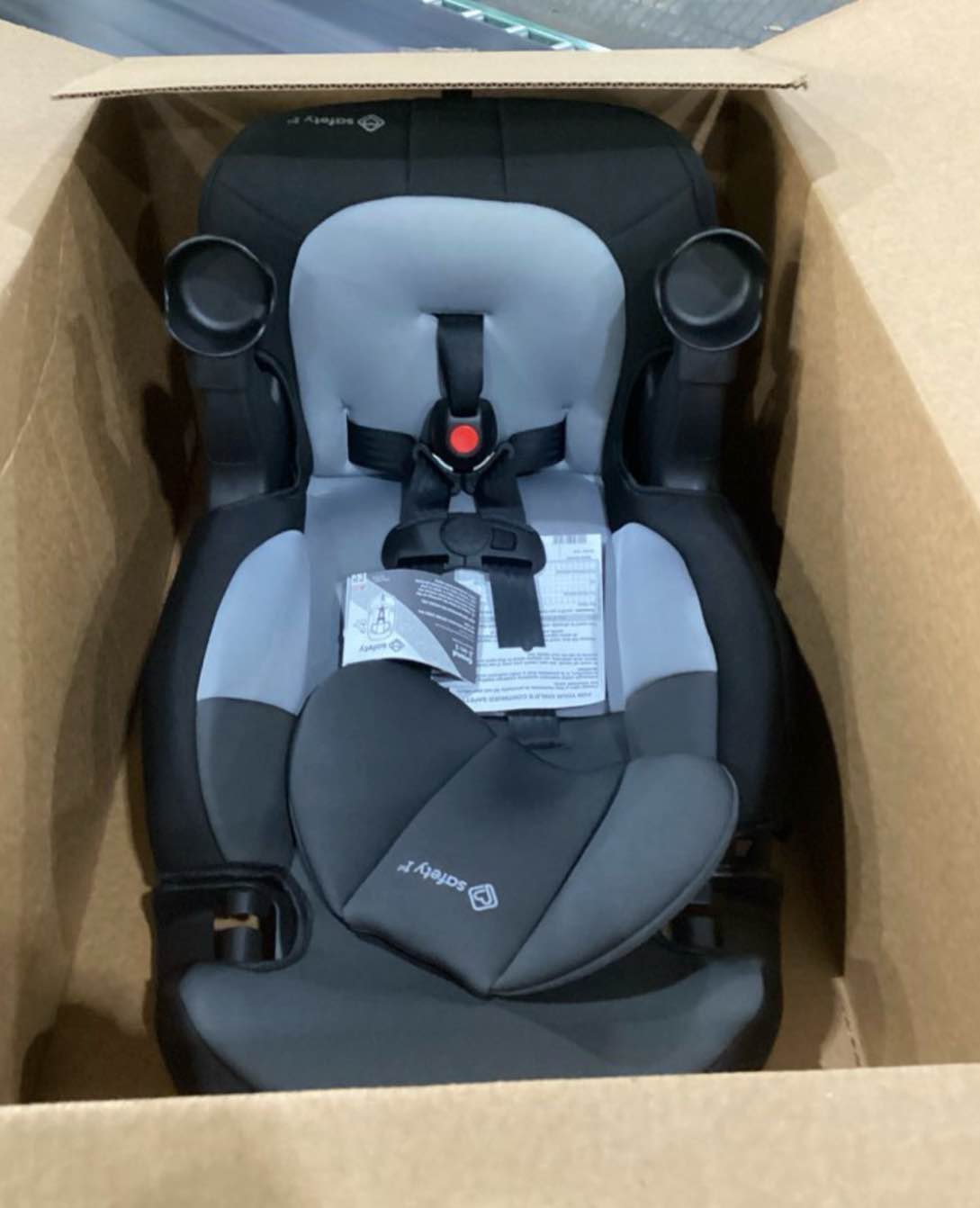 Condition photo showing Good Condition for *not in original box,similar to stock photo* safety 1st grow and go all-in-one slim convertible car seat, rear facing, 5-40 lbs, forward facing (30–65 lbs), high back booster seat 40-100 pounds, iron frost