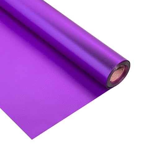 LWFyyds Metallic Wrapping Paper - Solid Color Matte Paper Perfect for Wedding, Birthday,Flowers,Christmas, Baby Shower - 22.8 Inches X 44.6 Feet - Light Purple