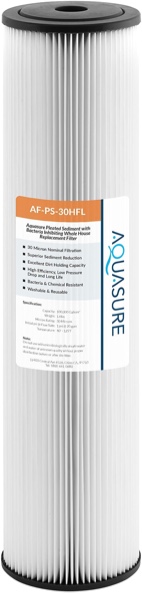 Fortitude V2 Series High Flow 30 Micron Pleated Sediment Filter Large Size